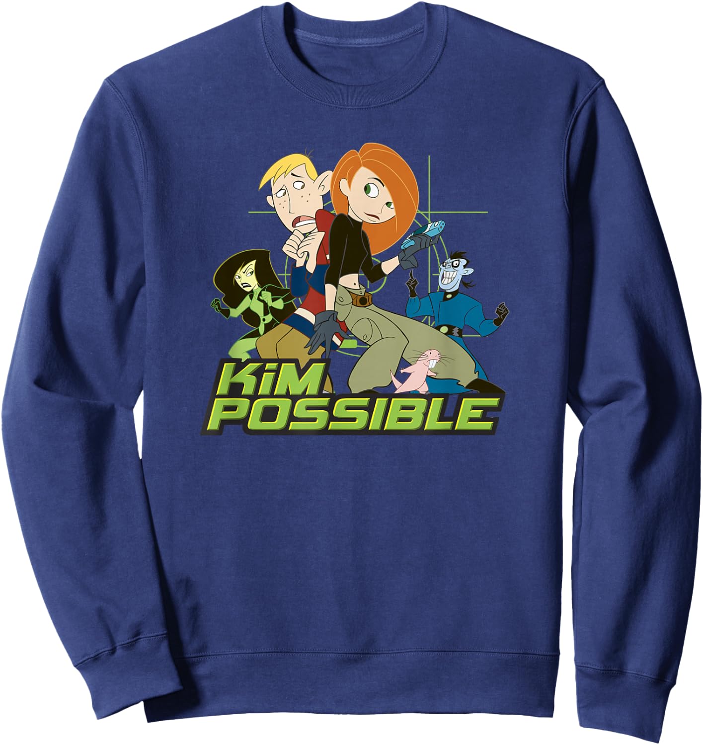 Disney Kim Possible Character Group Poster Sweatshirt - Sweatshirt | Navy