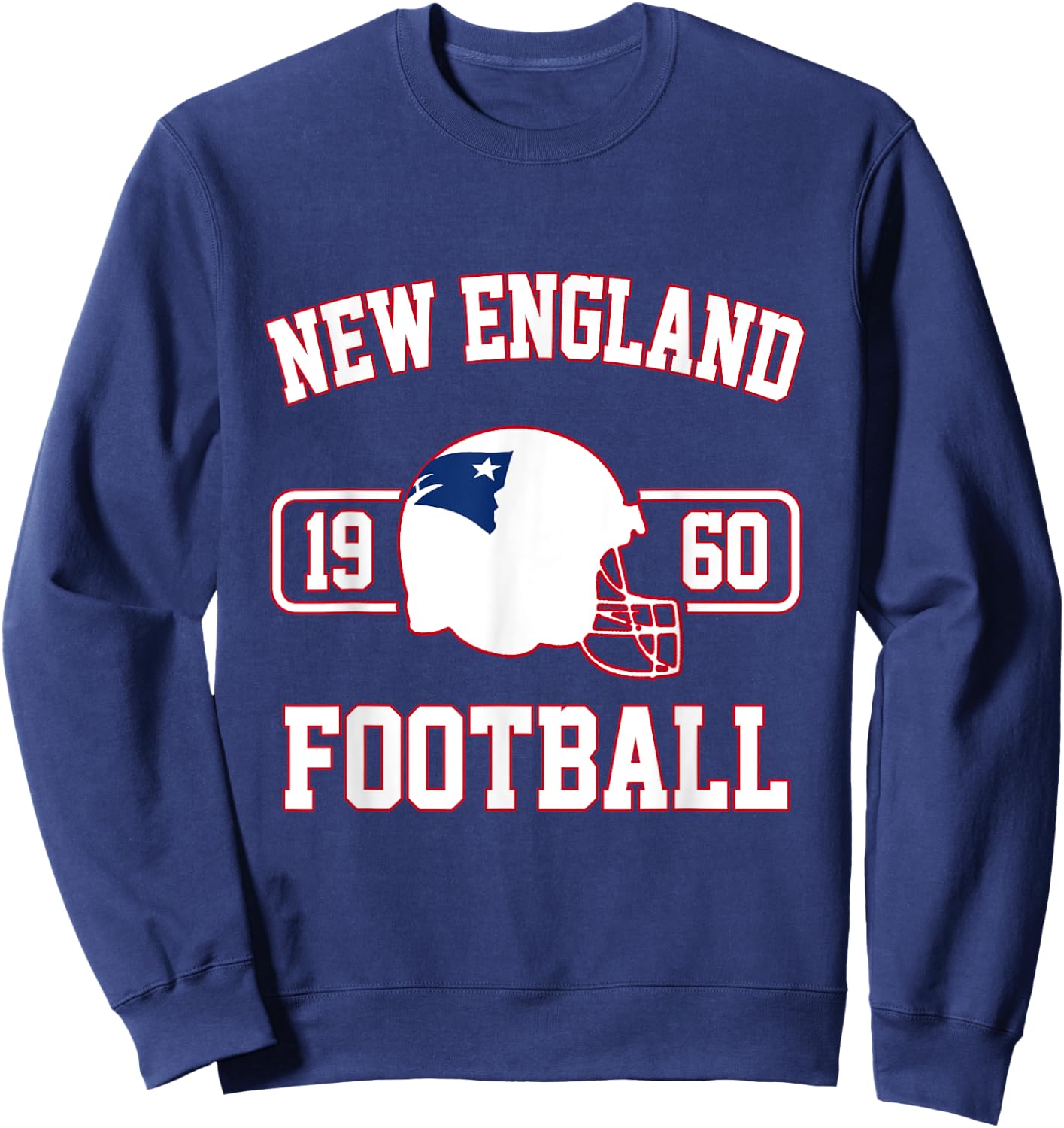 New England Football Team Jersey American Football Fan Men Sweatshirt - Sweatshirt | Navy