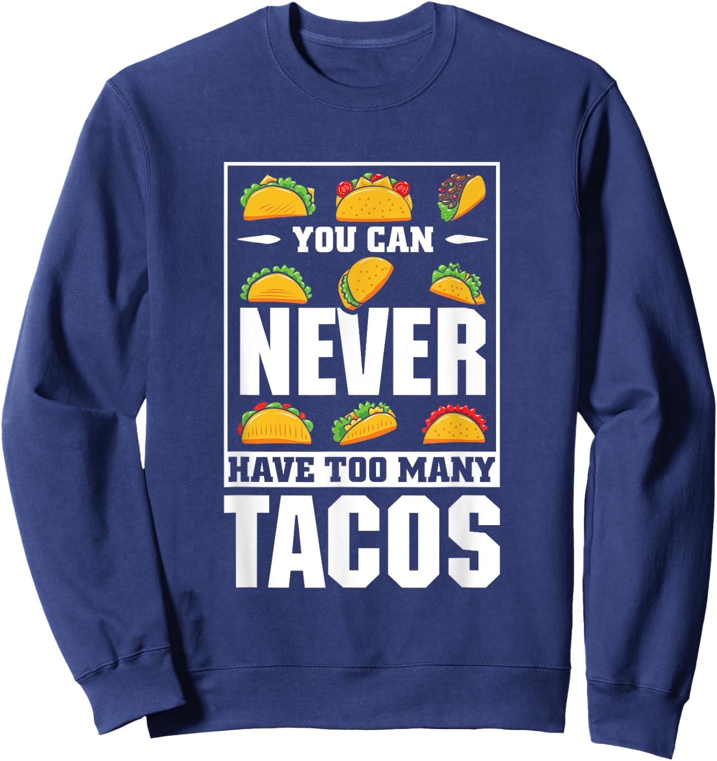 Cinco De Mayo Taco Costume Adult Taco Pajamas Kids Sweatshirt - Sweatshirt | Navy