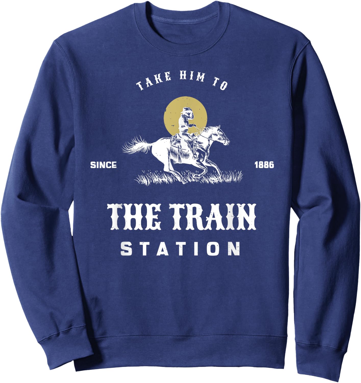 Take him to the train station Sweatshirt - Sweatshirt | Navy