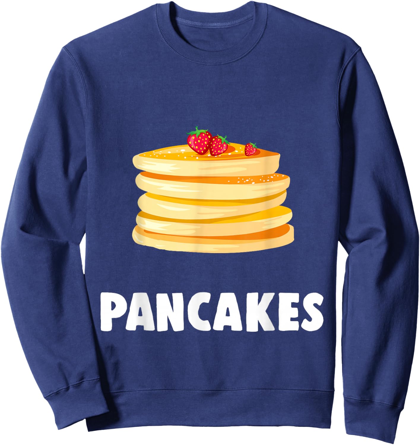 Couple Matching Halloween Costumes Pancakes Sweatshirt - Sweatshirt | Navy