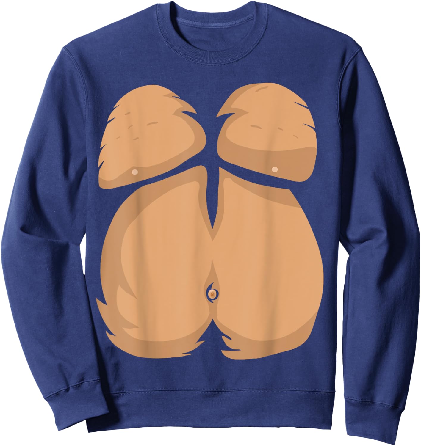 Monkey Costume Easy Lazy Halloween For Boys Men Sweatshirt - Sweatshirt | Navy