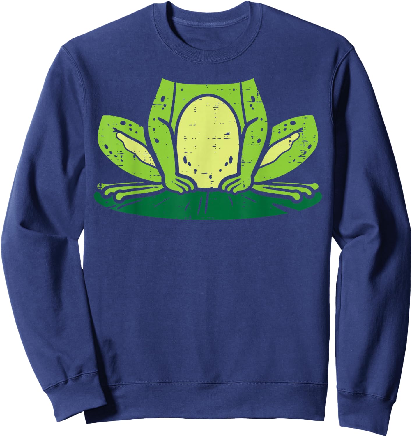 Frog Costume Funny Halloween Animal Men Women Boys Girls Sweatshirt - Sweatshirt | Navy