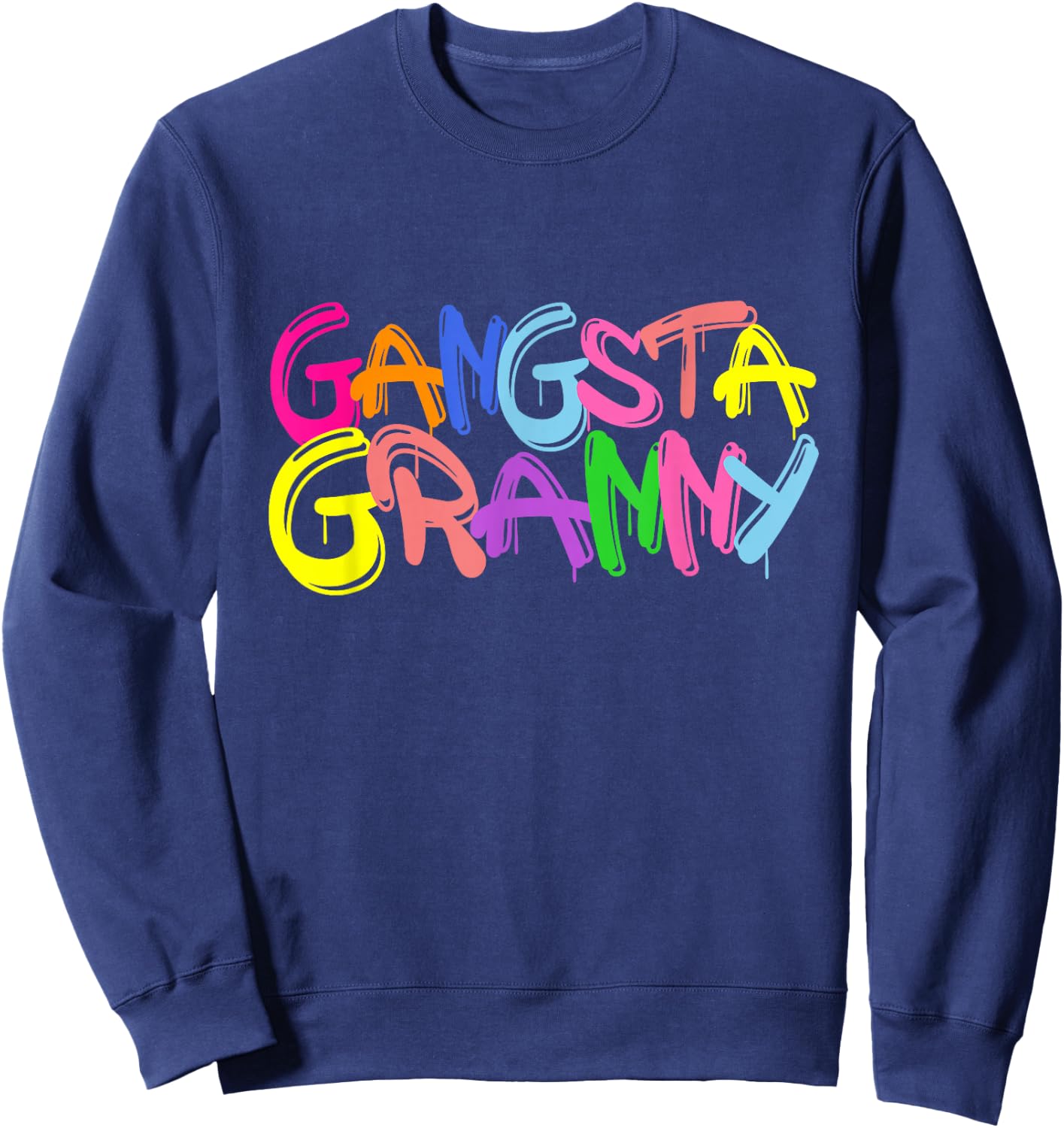 Emo Gangsta Granny Gangster Grandmother Grandma Grammy Sweatshirt - Sweatshirt | Navy