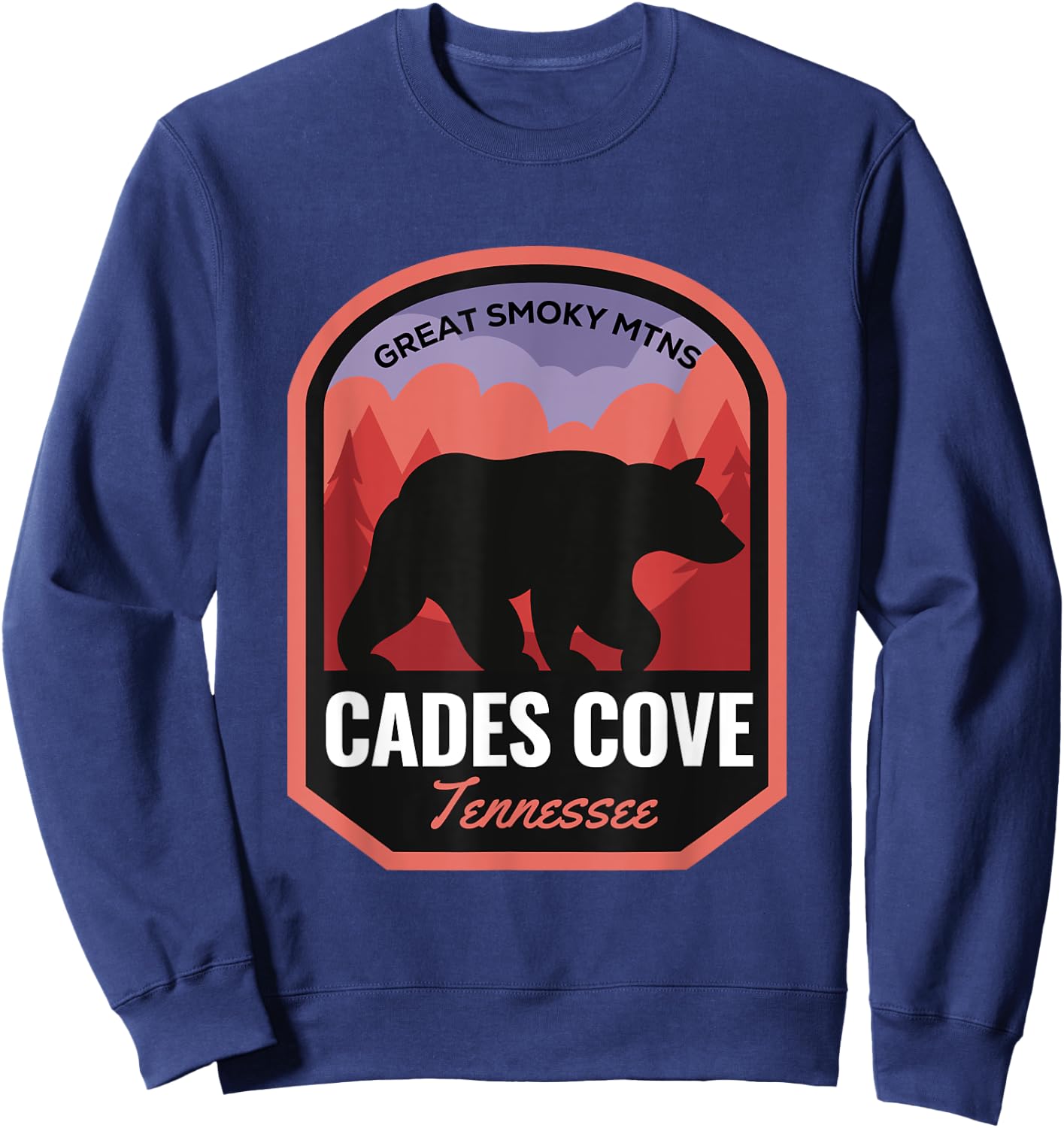 Cades Cove Great Smoky Mtns Tennessee Sweatshirt - Sweatshirt | Navy
