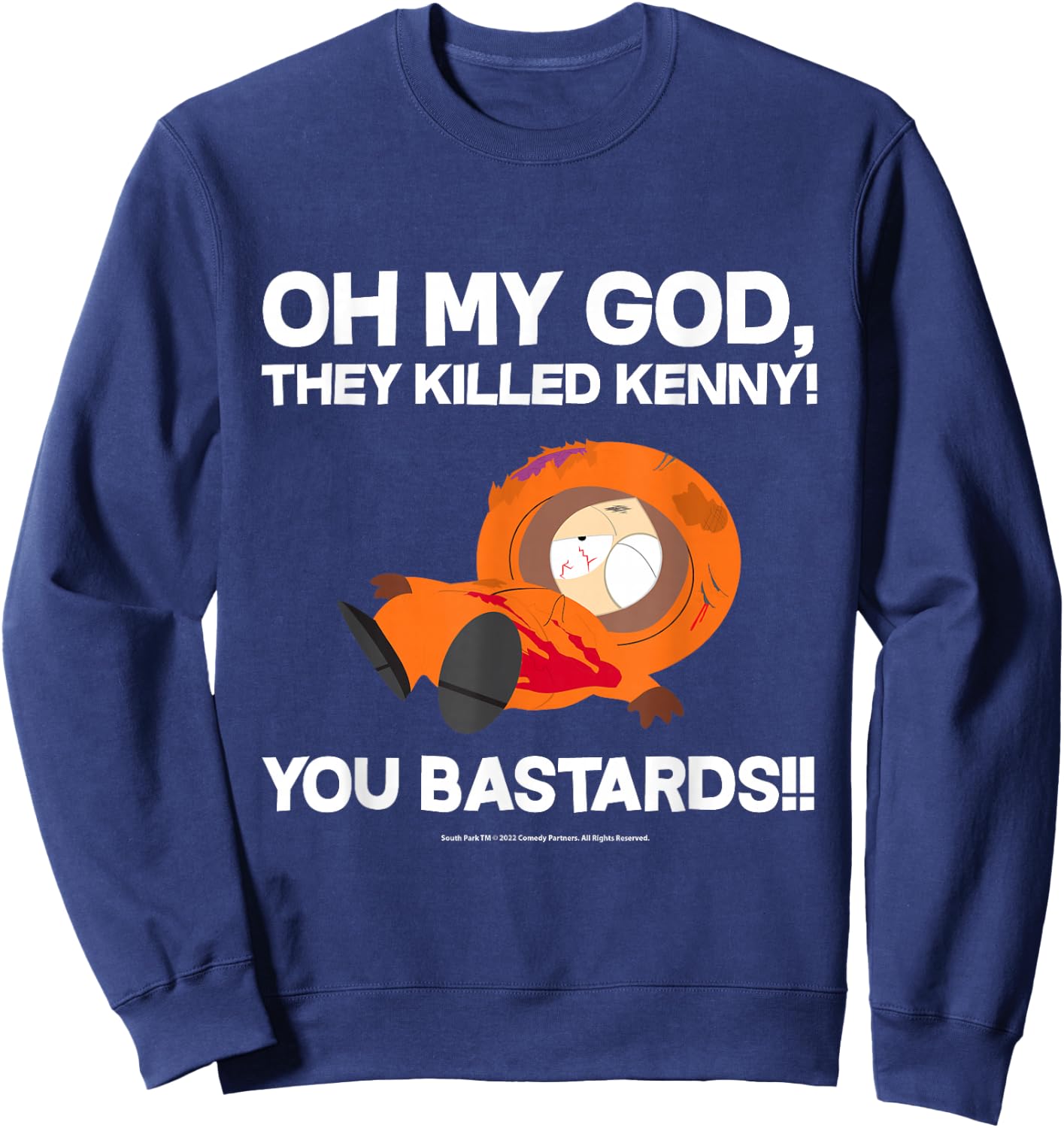 South Park Oh My God They Killed Kenny! Sweatshirt - Sweatshirt | Navy