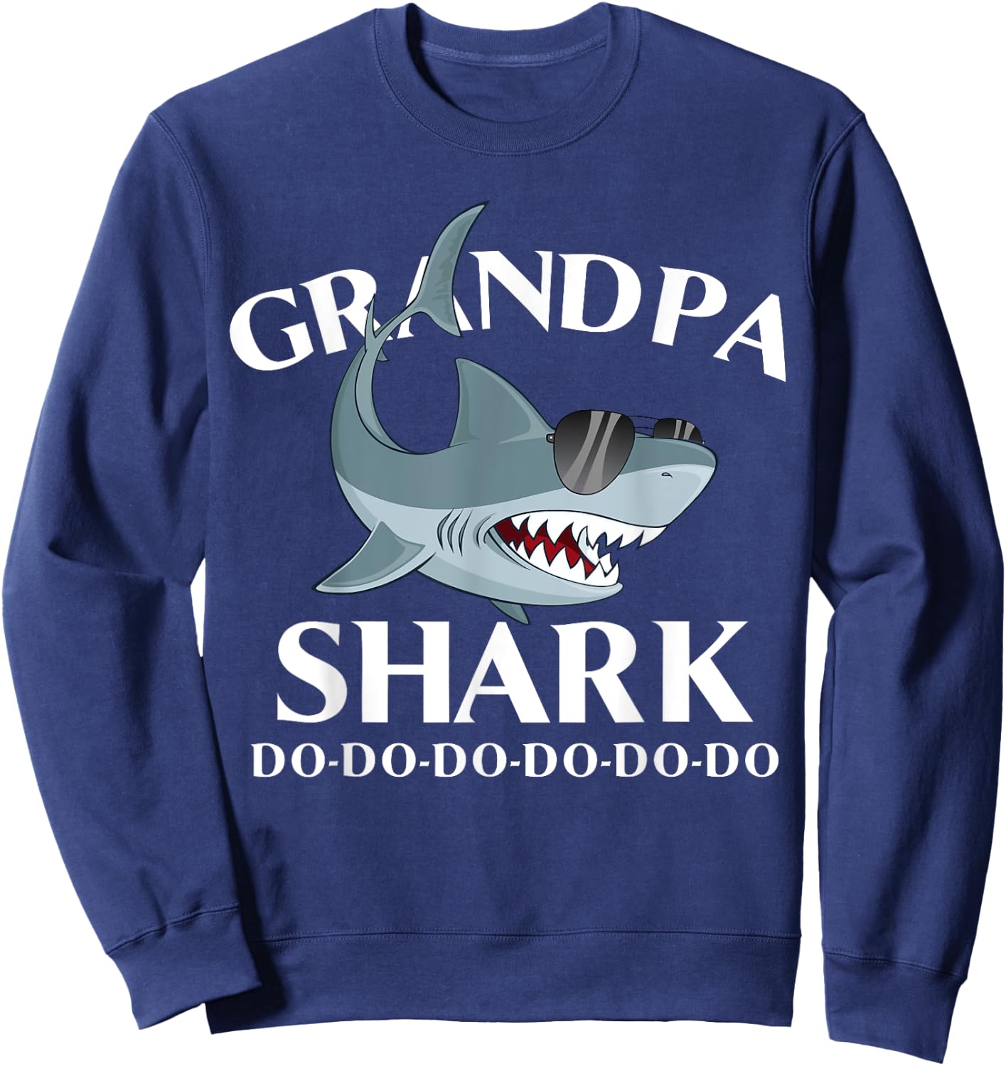 Grandpa Shark Do Do Do Sweatshirt - Sweatshirt | Navy