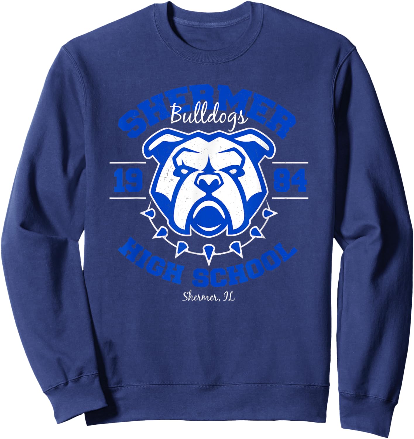Shermer High School Bulldogs Sweatshirt - Sweatshirt | Navy