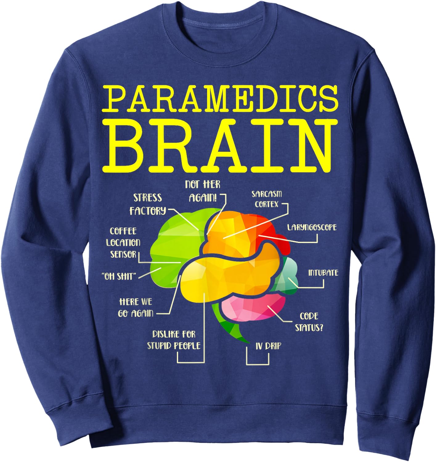 Paramedics Brain Doctor Sweatshirt - Sweatshirt | Navy