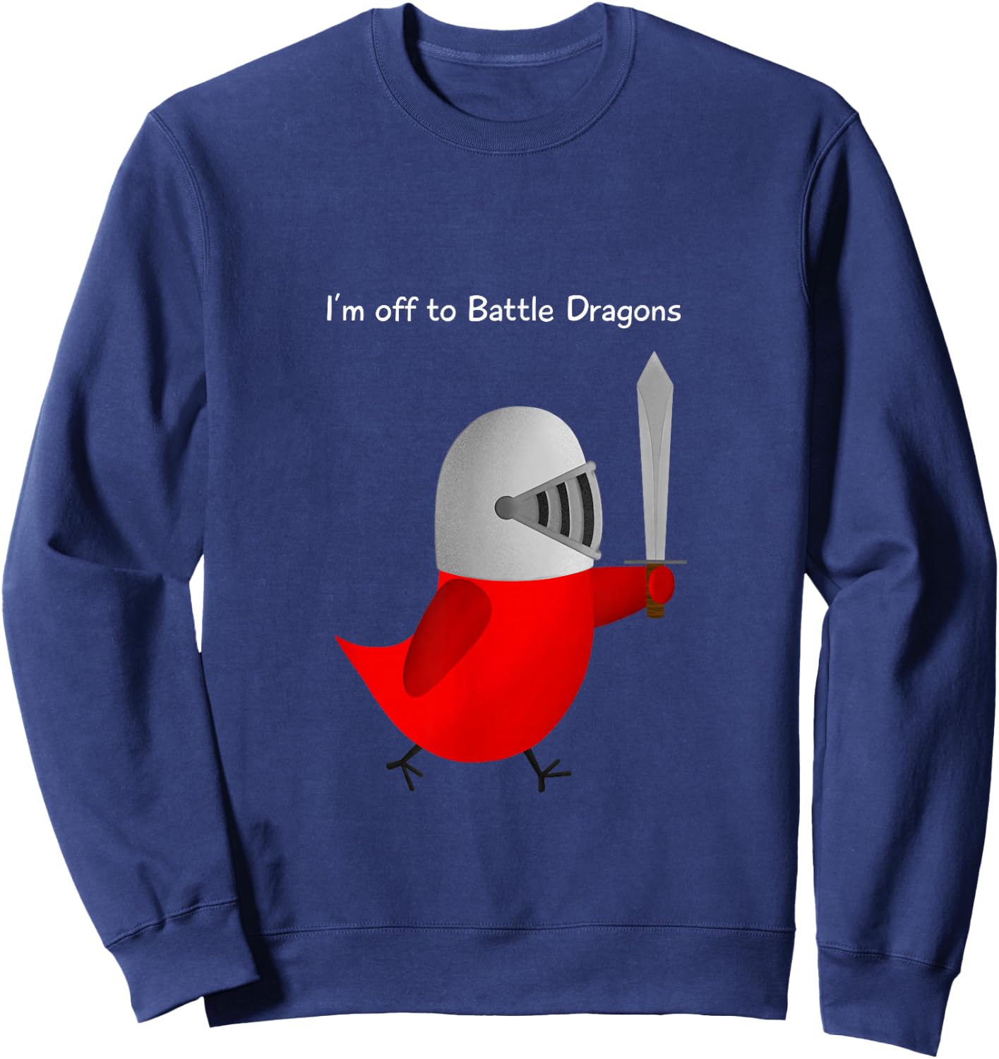 The Official Sammy Bird - I'm off to Battle Dragons Sweatshirt - Sweatshirt | Navy