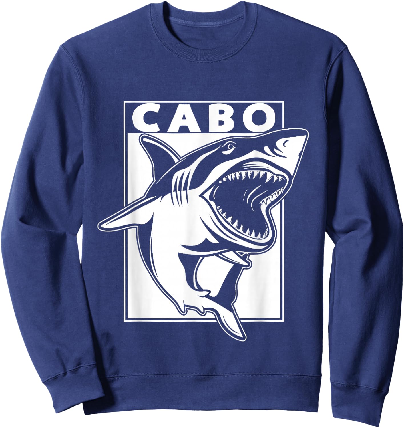 Cabo San Lucas, Mexico Souvneir Shark Sweatshirt - Sweatshirt | Navy