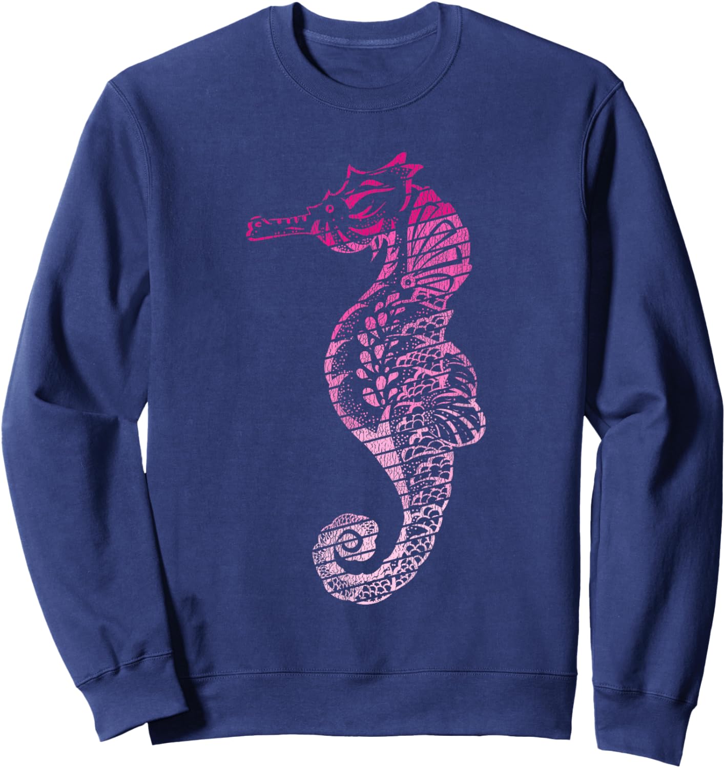 Colorful Seahorse Sweatshirt - Sweatshirt | Navy