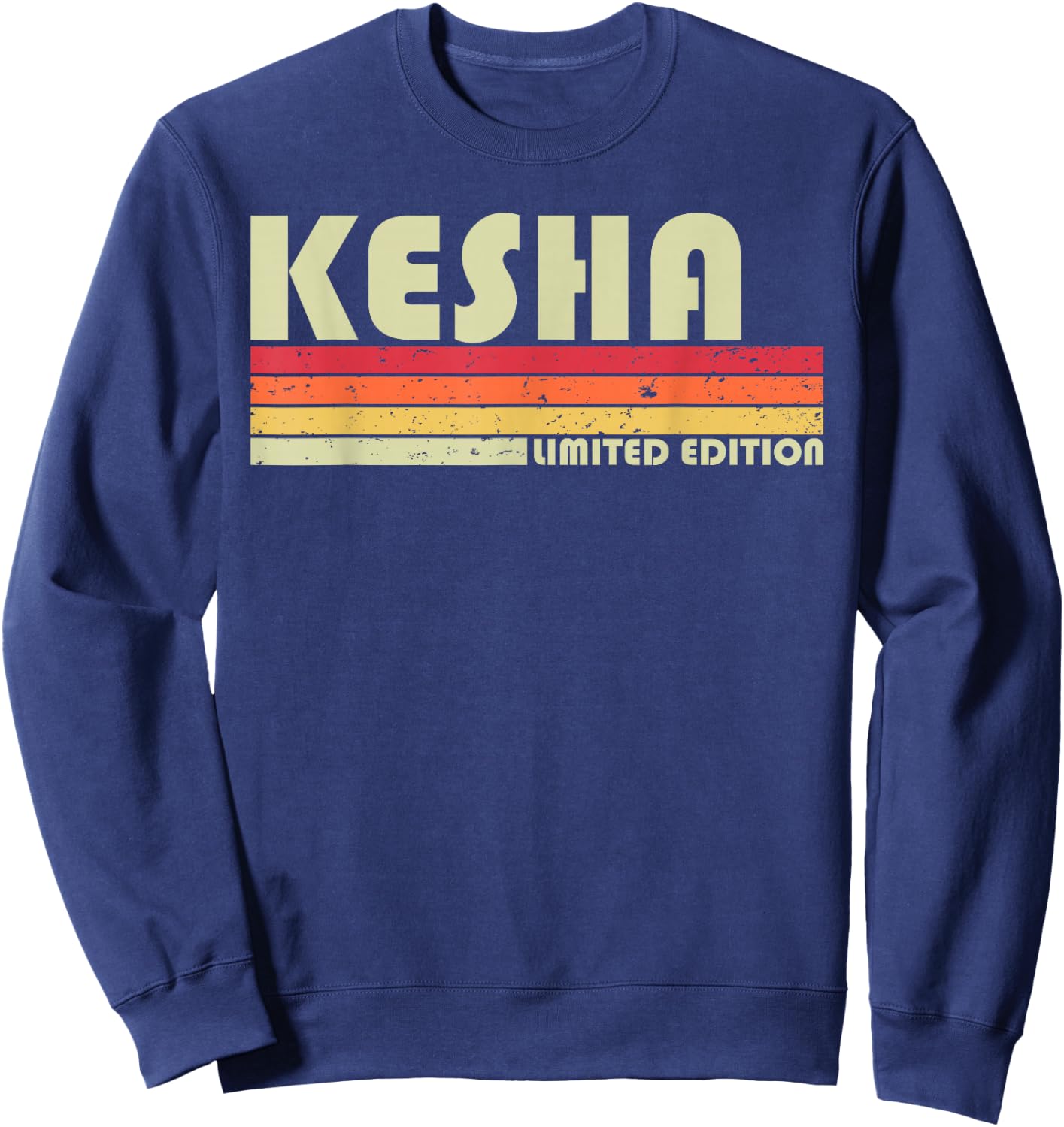 Kesha Name Personalized Retro Vintage 80s 90s Birthday Sweatshirt - Sweatshirt | Navy