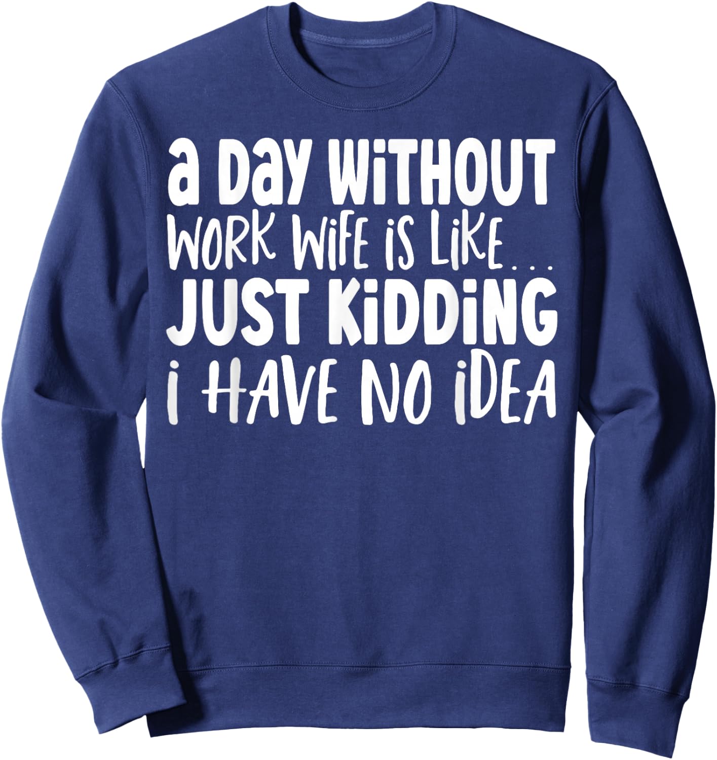 Work Spouse Coworker Work Husband Work Wife Sweatshirt - Sweatshirt | Navy