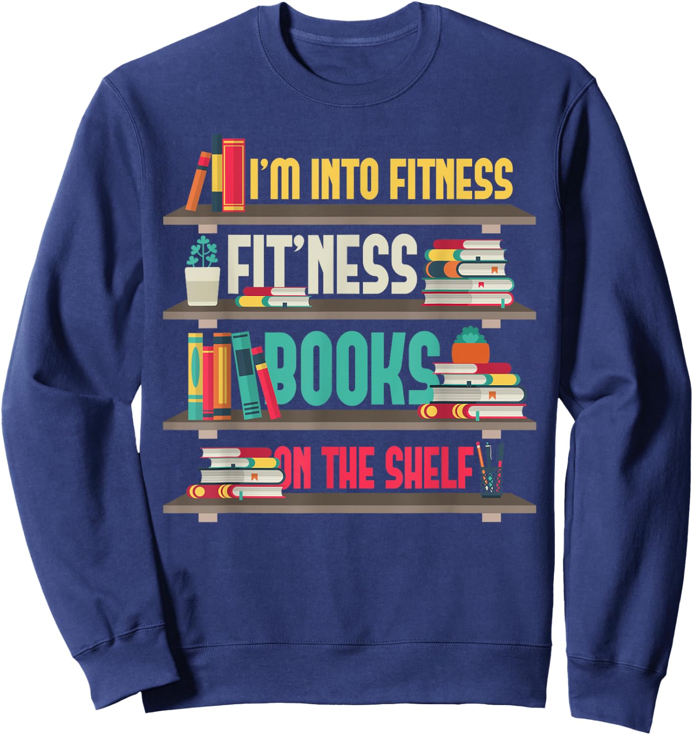 Funny Librarian Teacher Library assistant Sweatshirt - Sweatshirt | Navy