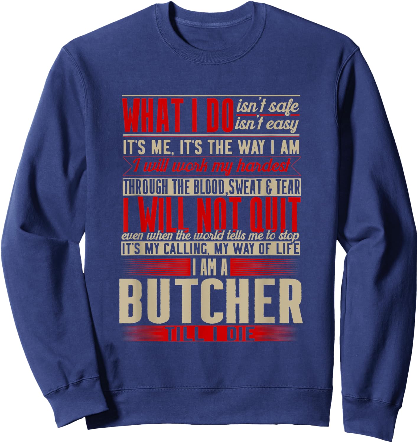 Butcher Sweatshirt - Sweatshirt | Navy