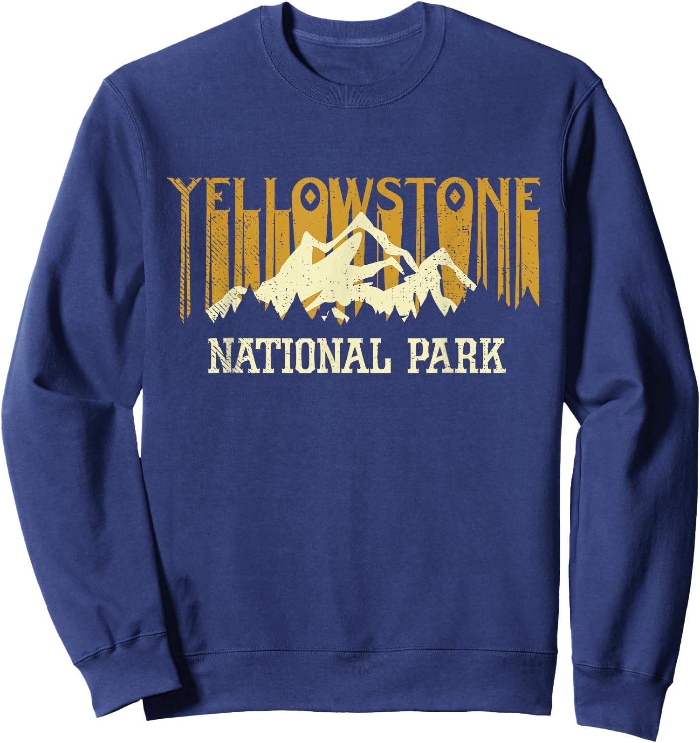 Yellowstone National Park Vintage Sweatshirt - Sweatshirt | Navy