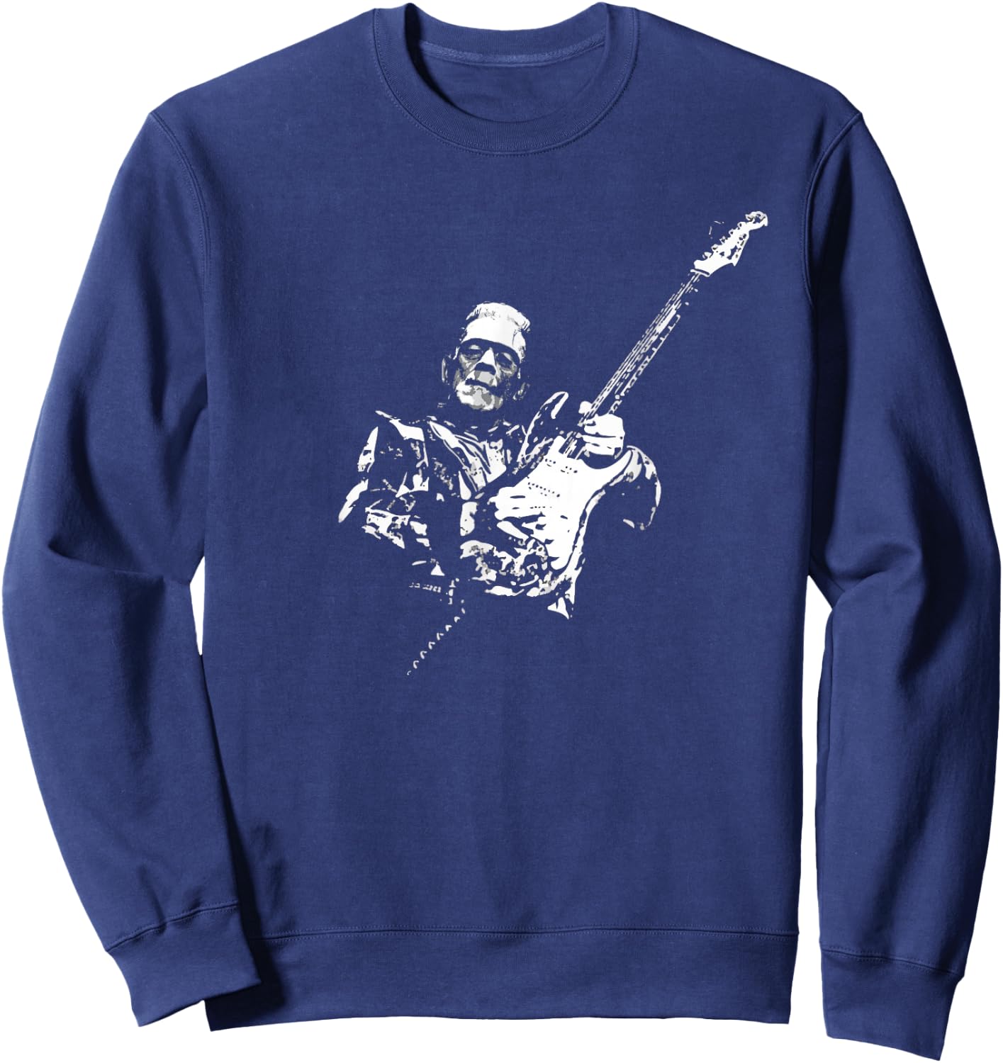 Frankenstein Guitar Player Sweatshirt - Sweatshirt | Navy