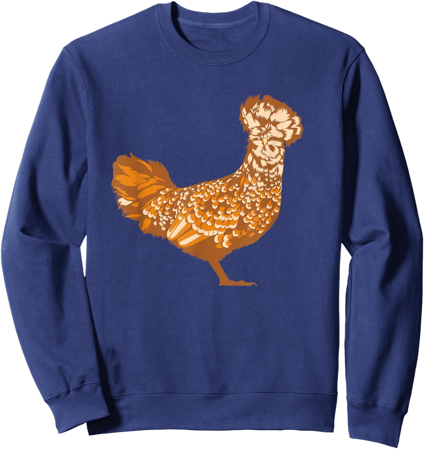 Drawing of a Polish Chicken Sweatshirt - Sweatshirt | Navy