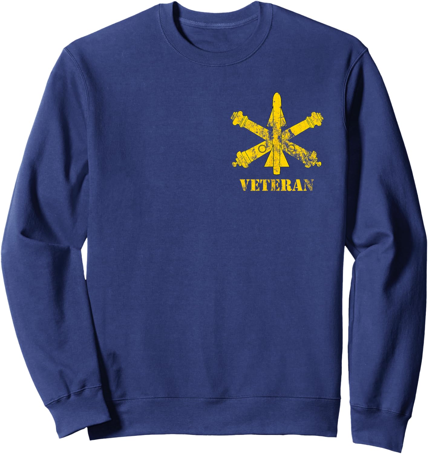 Air Defense Artillery (ADA) Veteran - US Army Vintage Look Sweatshirt - Sweatshirt | Navy