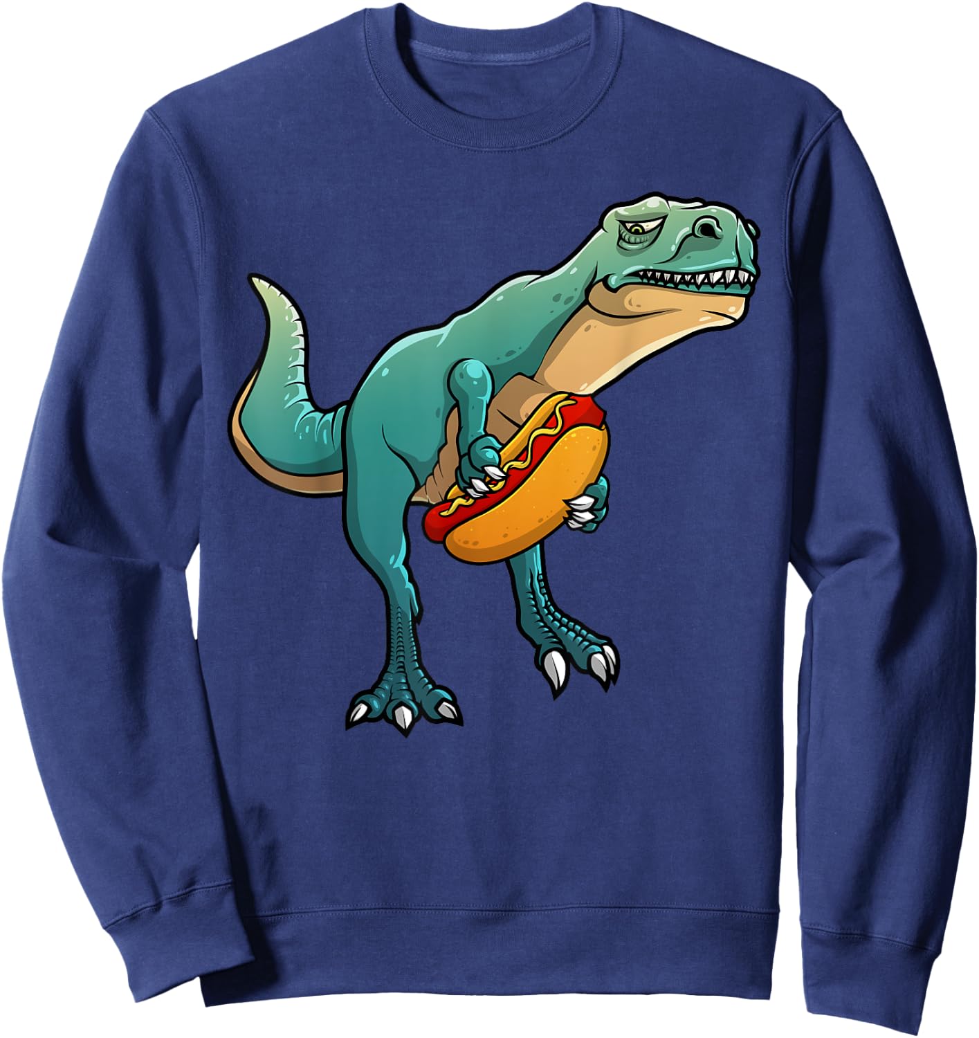 Best Hot Dog Design Women Kids Hot Dog Wiener Lovers Sweatshirt - Sweatshirt | Navy