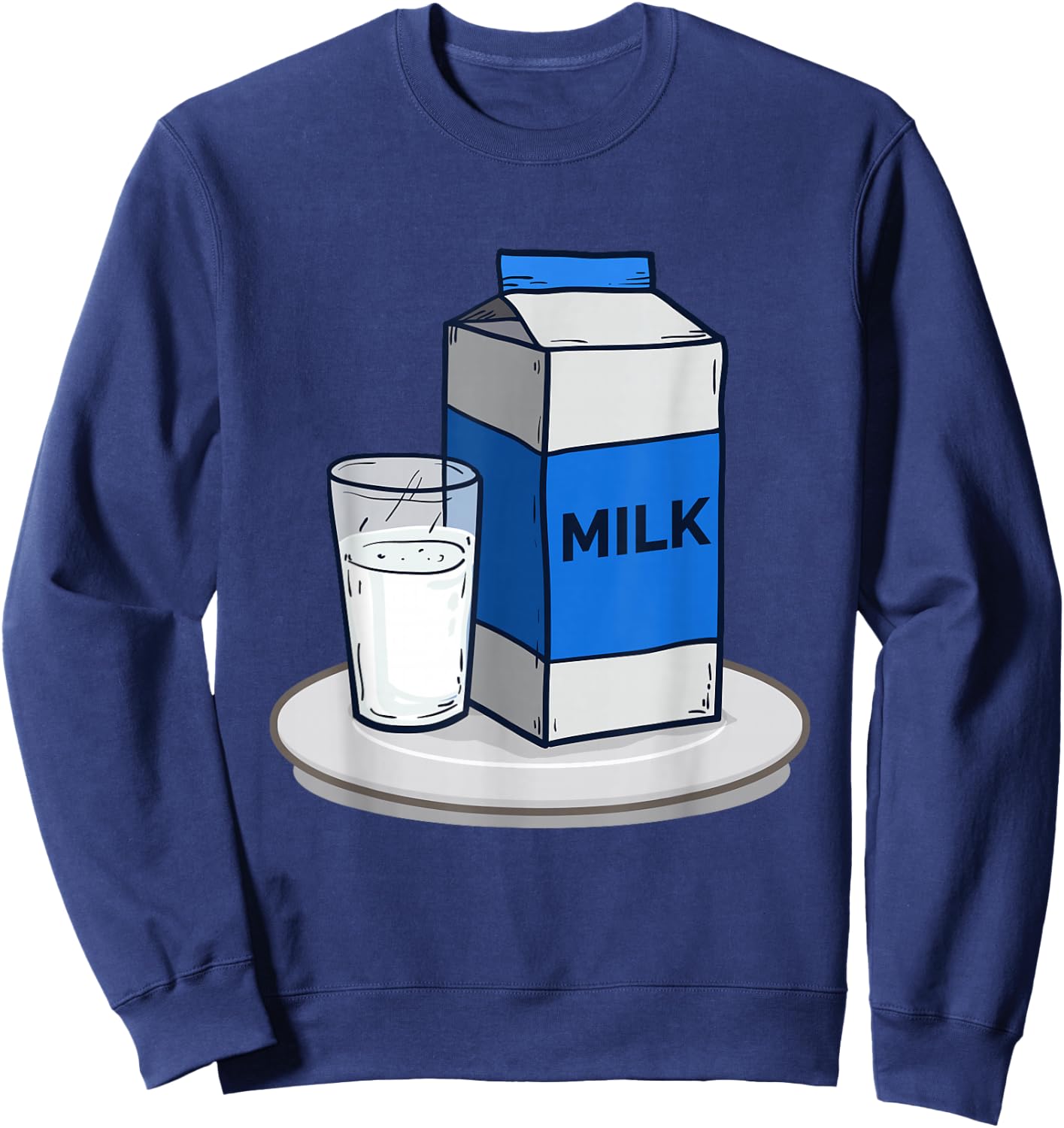Matching Halloween Outfit Cookies and Milk Costume Sweatshirt - Sweatshirt | Navy