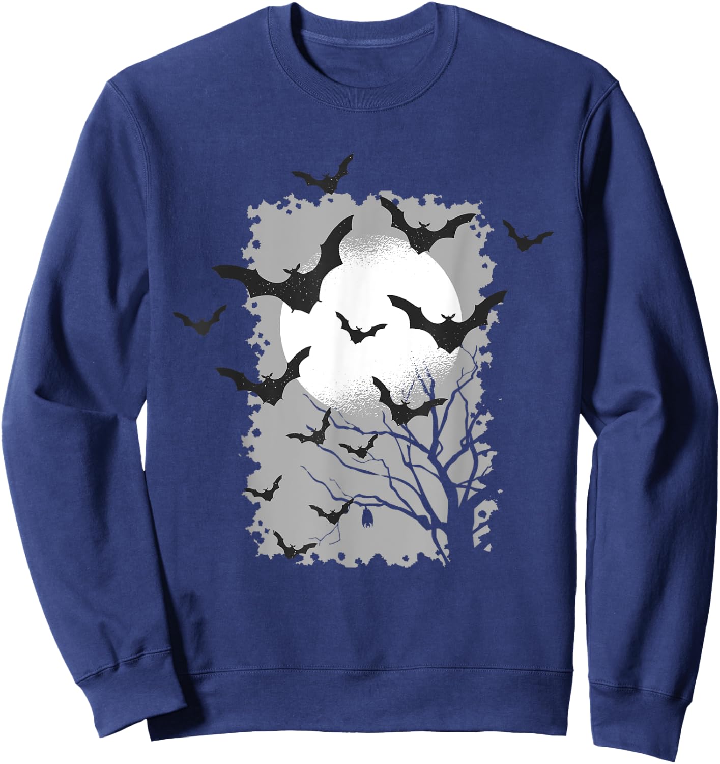 Spooky Bats | Seasonal Halloween Dark Goth Costume Sweatshirt - Sweatshirt | Navy