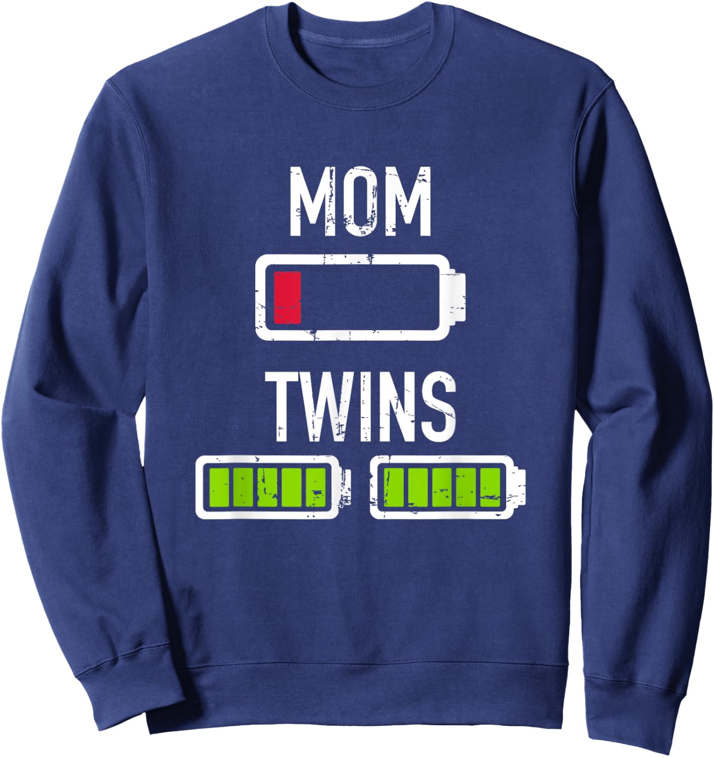 Twins Mama Battery Sweatshirt - Sweatshirt | Navy