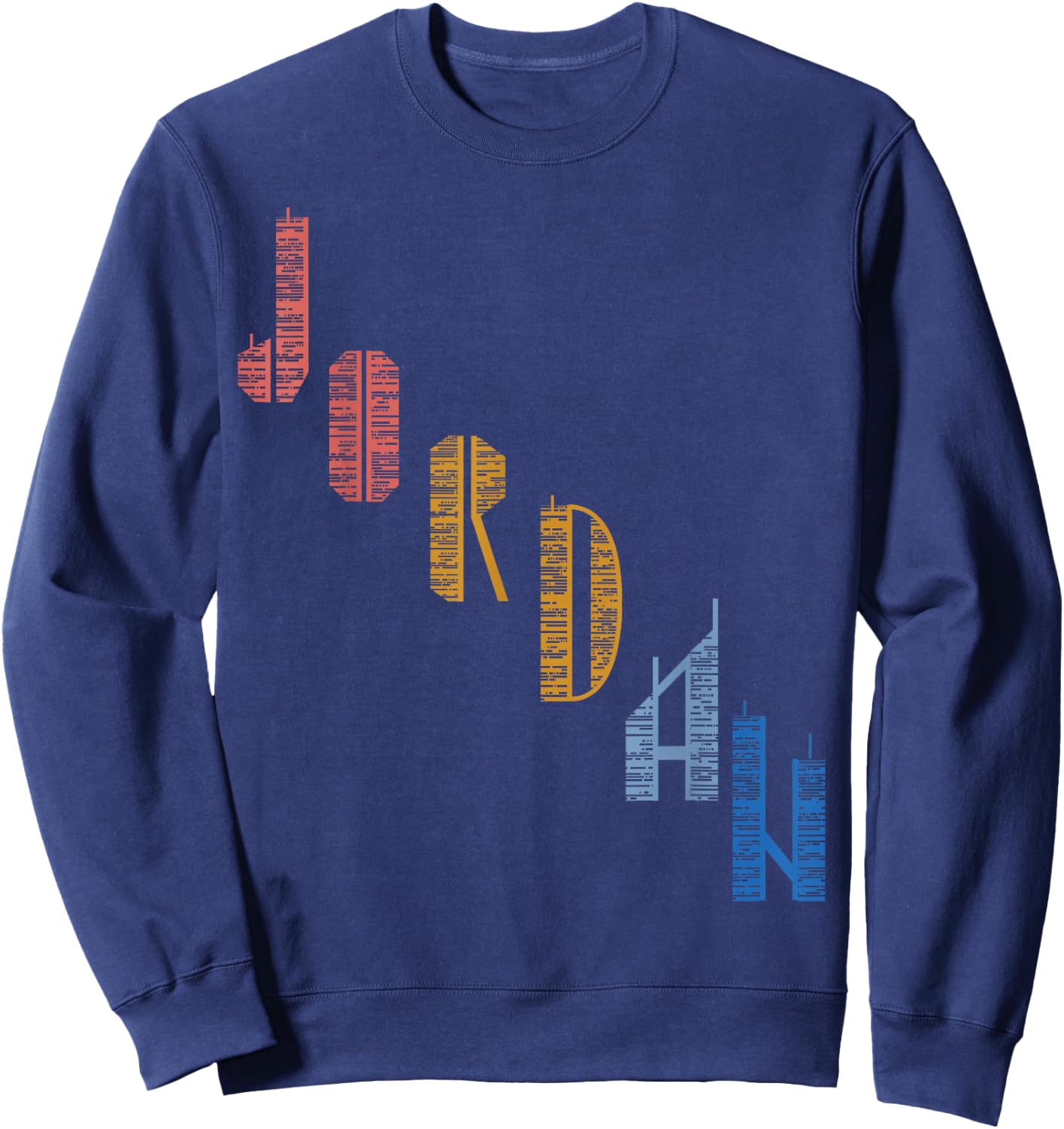 Vintage Jordan t shirt with Skyscarper Jordan Sweatshirt - Sweatshirt | Navy