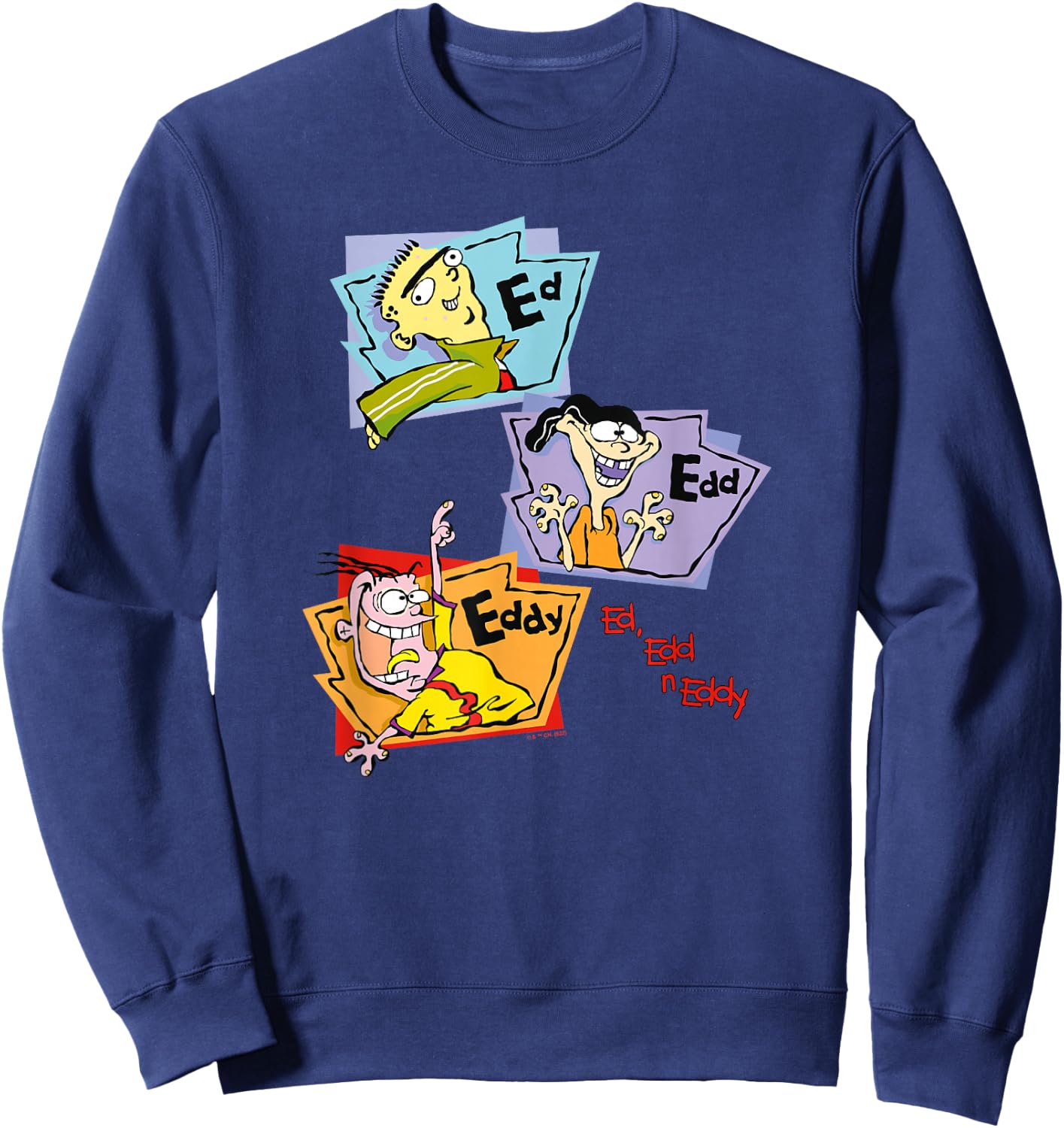 Ed, EDD n Eddy Stacked Group Panels Sweatshirt - Sweatshirt | Navy