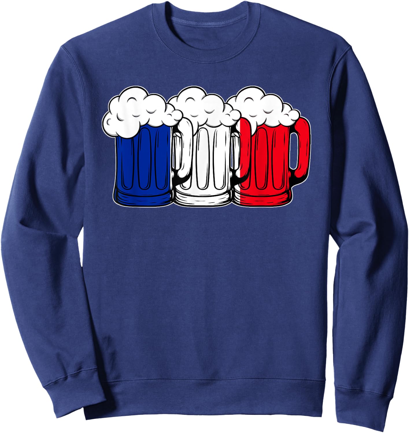 France Beer Drinking Team Sweatshirt - Sweatshirt | Navy