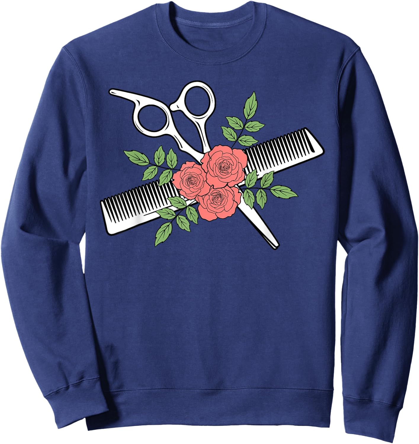 Hairdresser Beauticians Hairstylist Hairstyling Hairdressing Sweatshirt - Sweatshirt | Navy