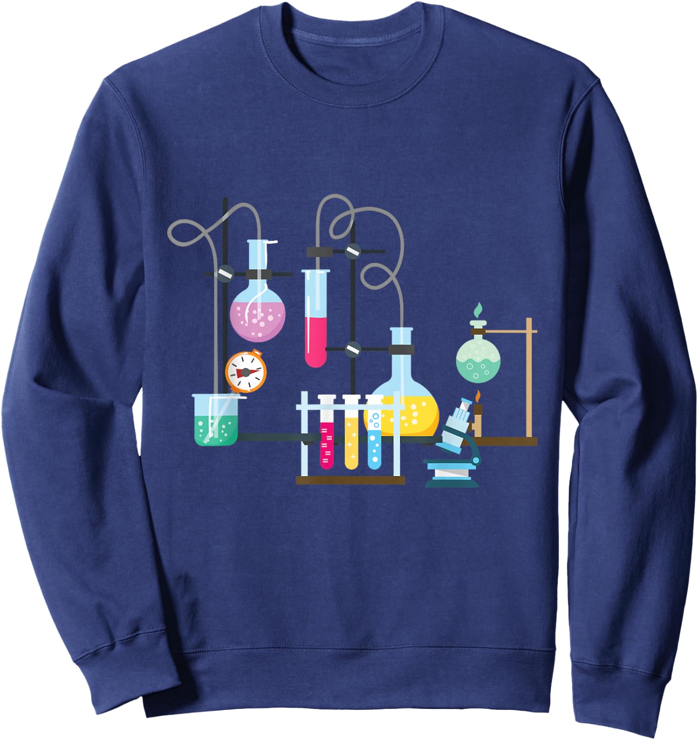 Test Tube Chemistry Laboratory Funny Gift Sweatshirt - Sweatshirt | Navy