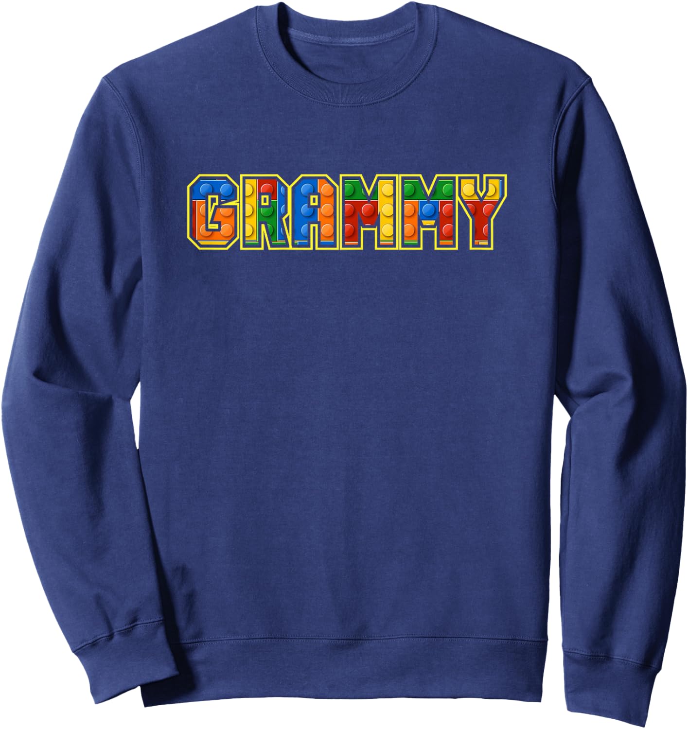 Grammy of Master Builder Blocks Funny Brick Builder Birthday Sweatshirt - Sweatshirt | Navy