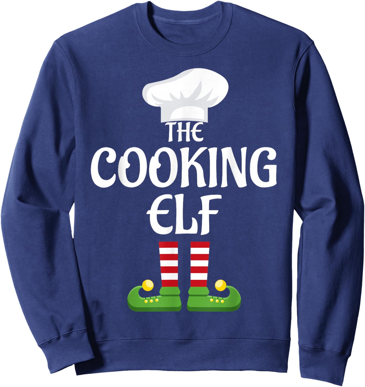 Cooking Elf Family Matching Group Christmas Sweatshirt - Sweatshirt | Navy