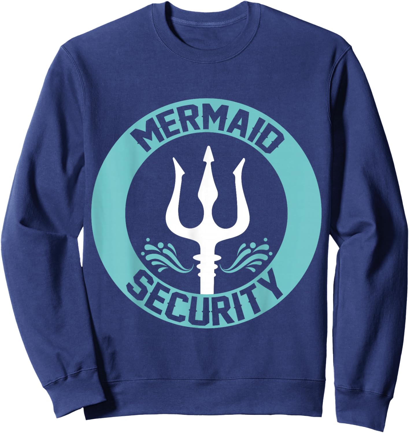 Mermaid Security Swimmer Gift Merman Merdad Swimming Sweatshirt - Sweatshirt | Navy
