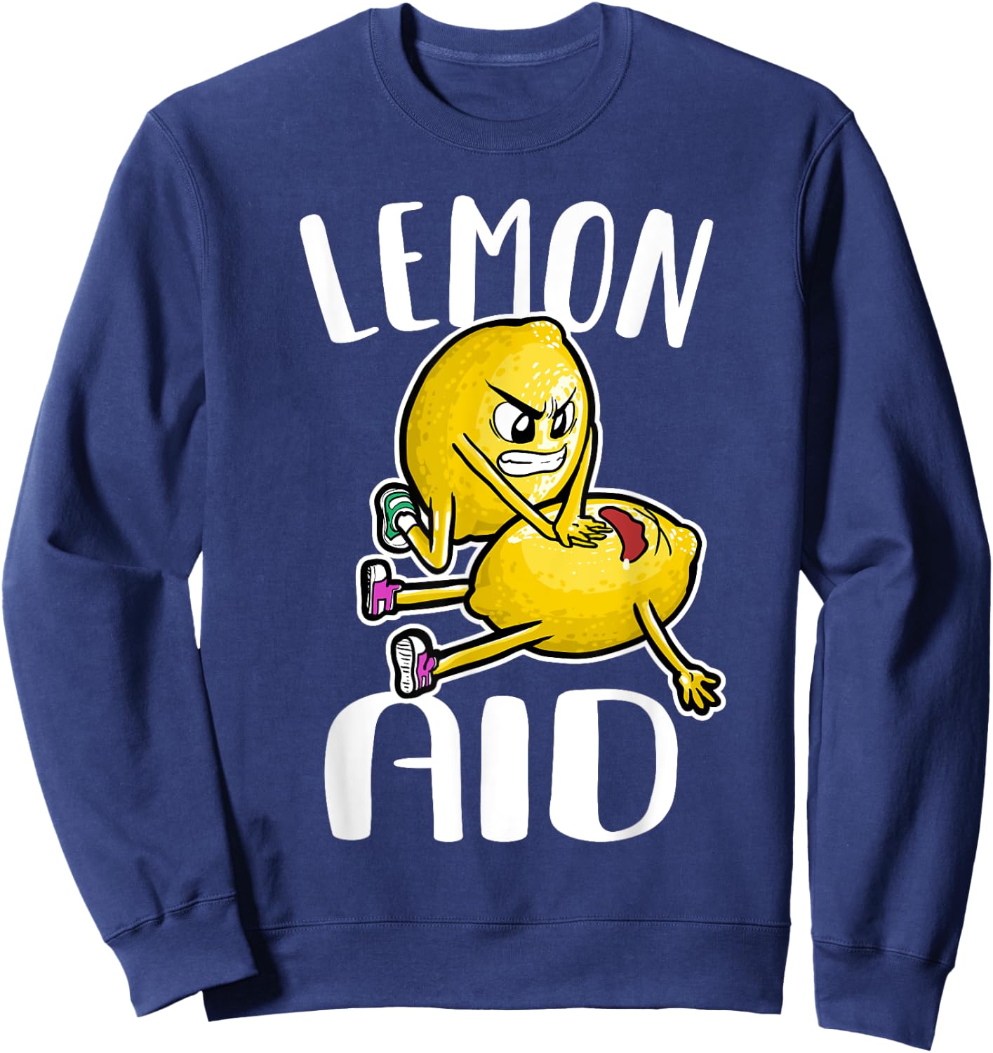 Lemon Aid Lemon First Aid Lemons Sweatshirt - Sweatshirt | Navy