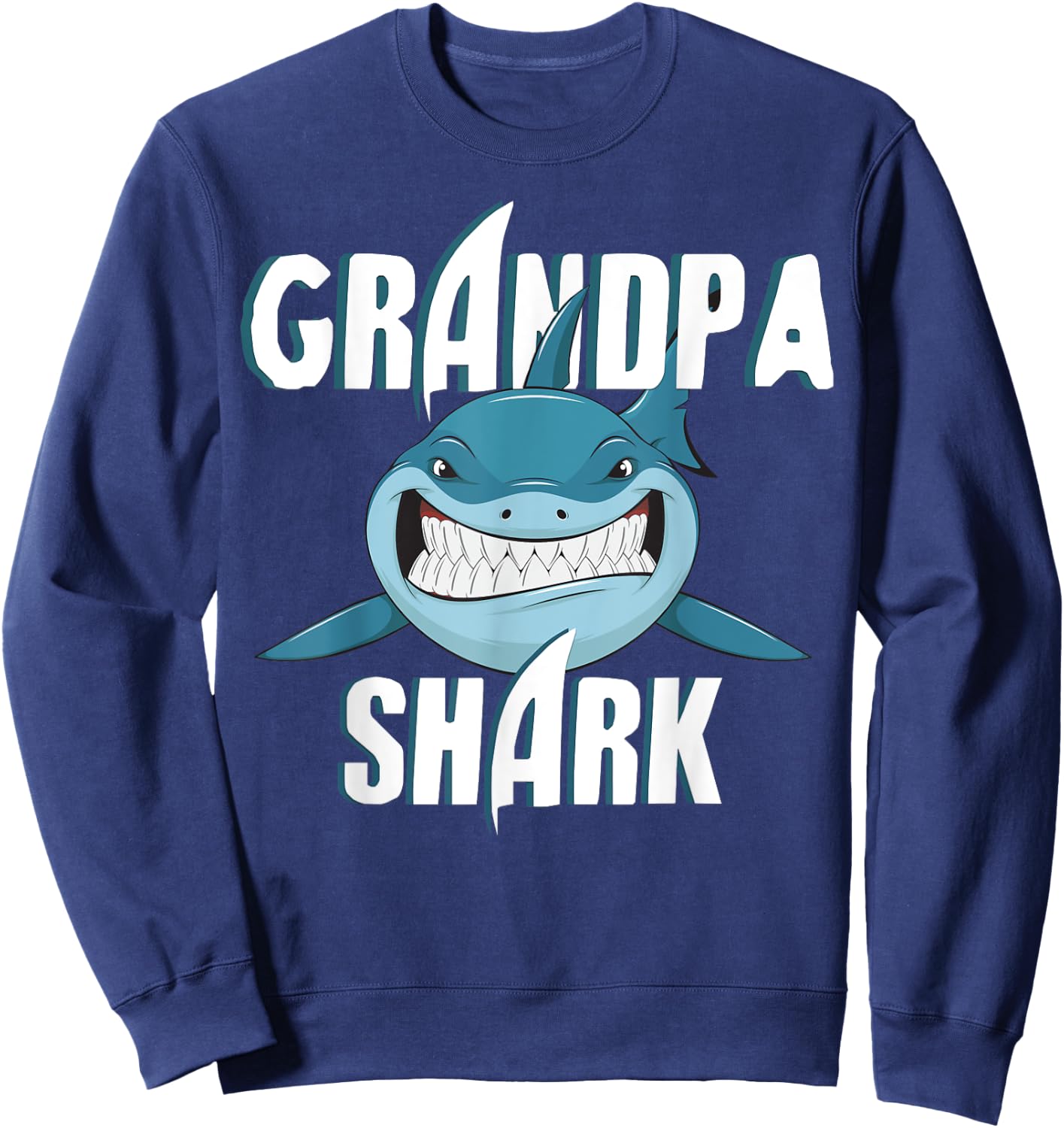 Funny Shark Shirt Deep Sea Ocean Life Grandpa Gift Sweatshirt - Sweatshirt | Navy