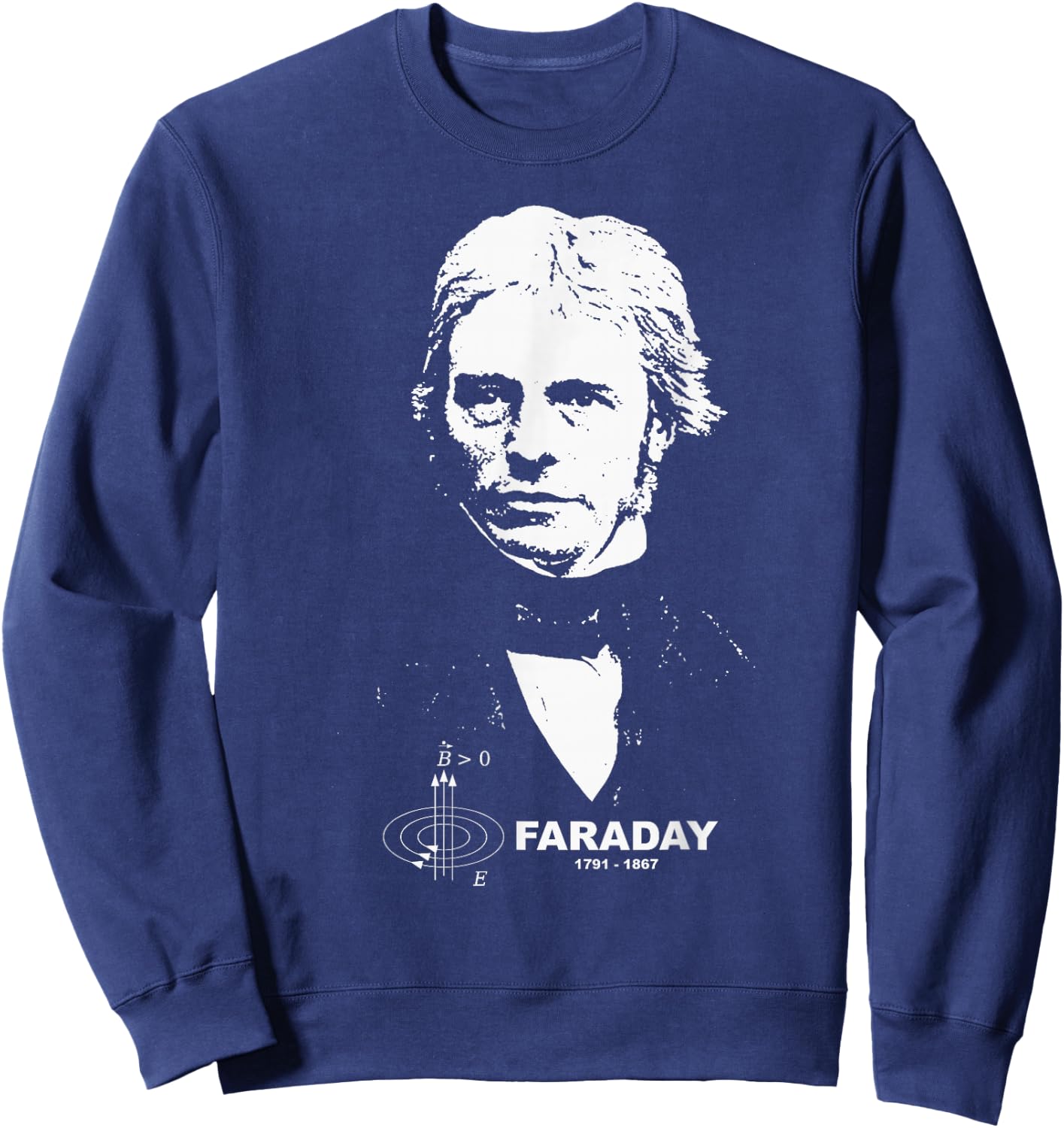 Michael Faraday | Electromagnetic Induction Sweatshirt - Sweatshirt | Navy