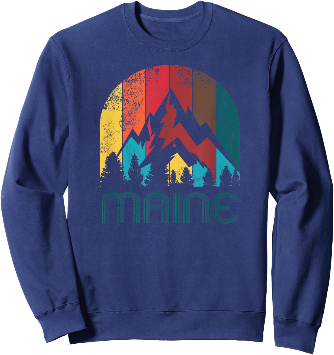 Retro Maine T Shirt Women and Kids Sweatshirt - Sweatshirt | Navy