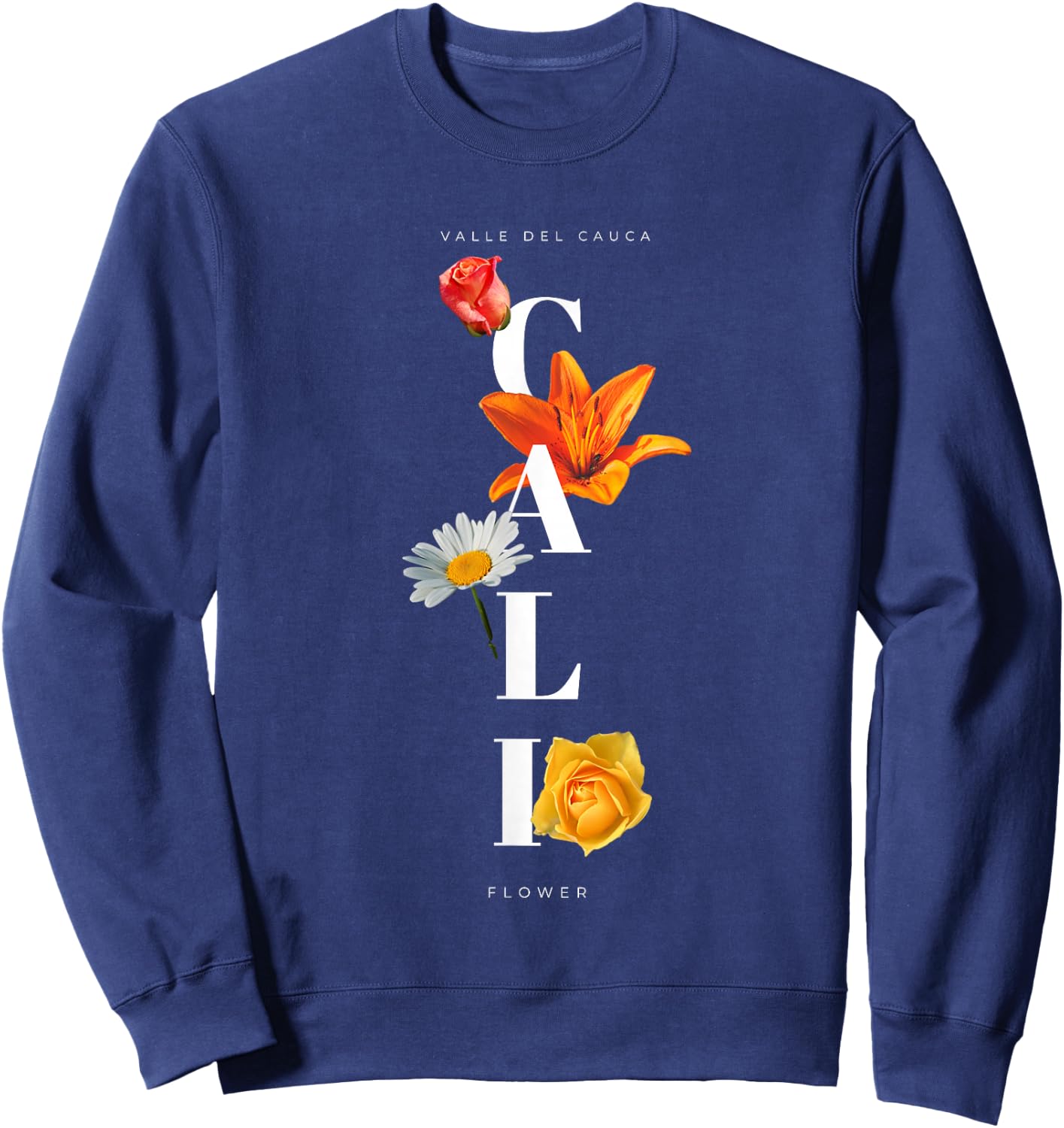 Cali - flower Colombia Sweatshirt - Sweatshirt | Navy