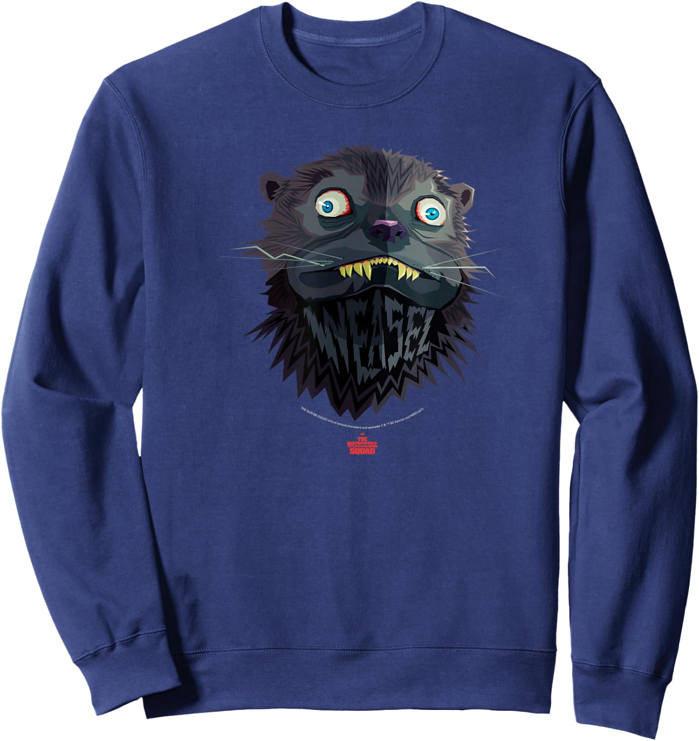 The Suicide Squad Big Weasel Logo Sweatshirt - Sweatshirt | Navy