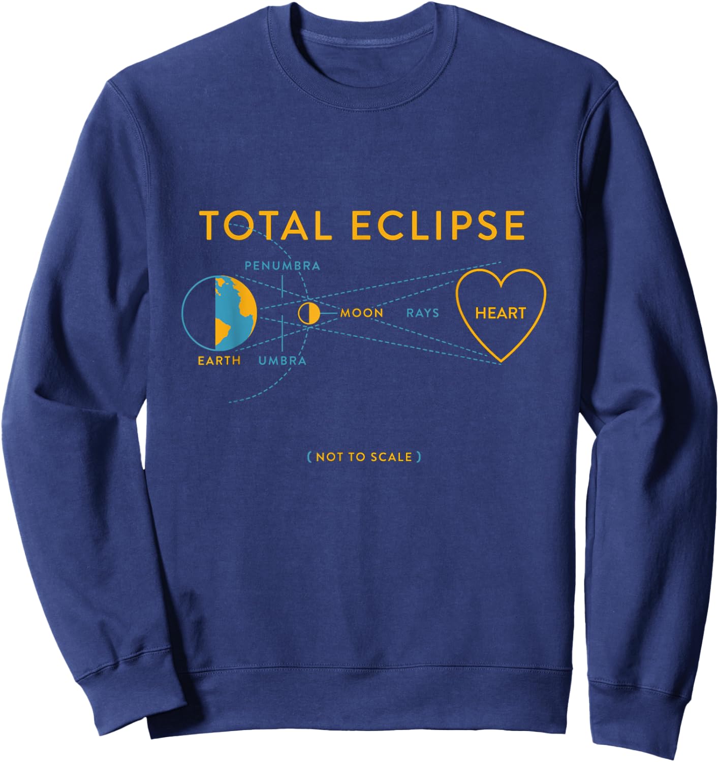 Total eclipse of the heart Sweatshirt - Sweatshirt | Navy