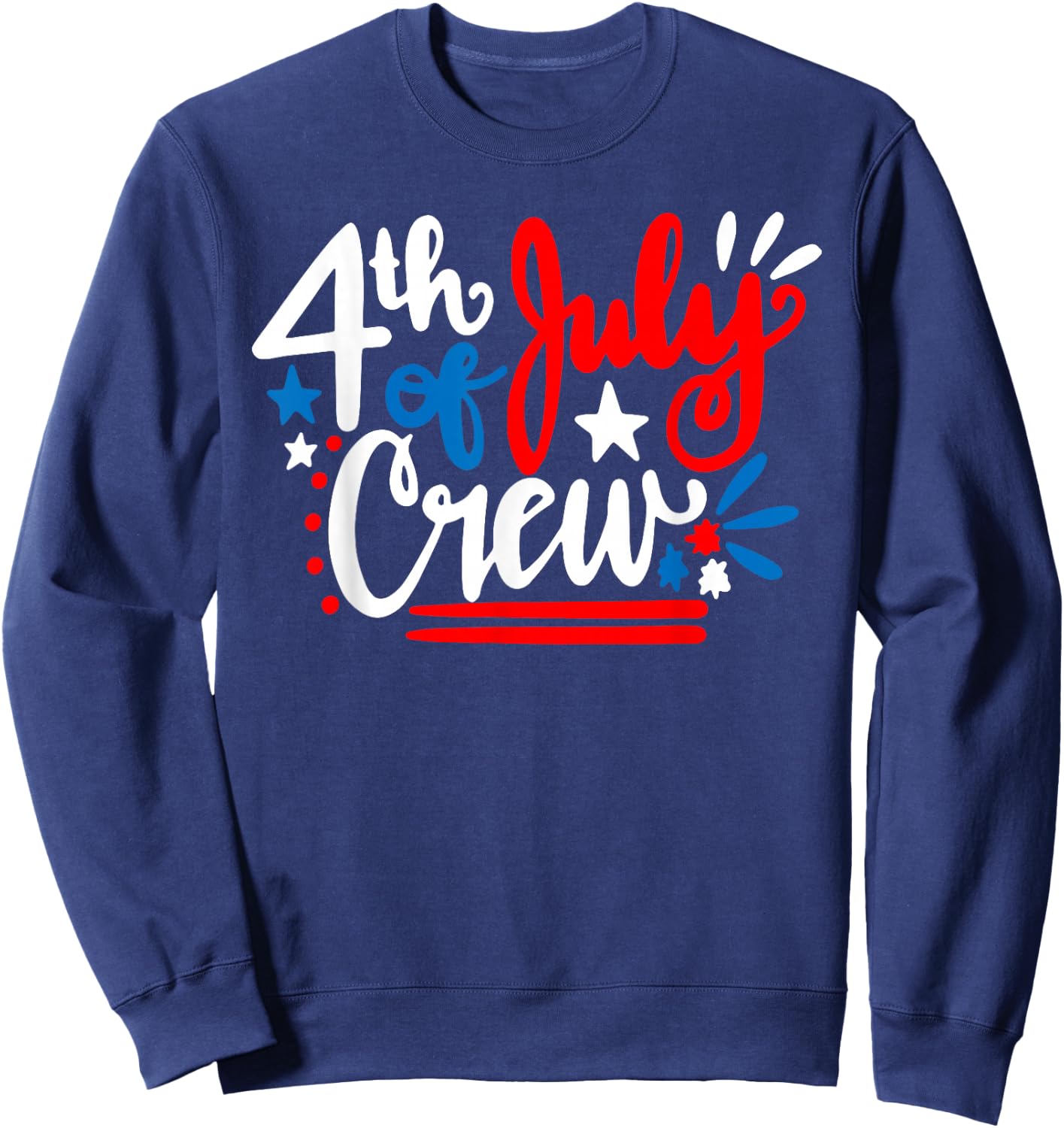 4th of July Crew Family Matching Patriotic Men Women Kids Sweatshirt - Sweatshirt | Navy