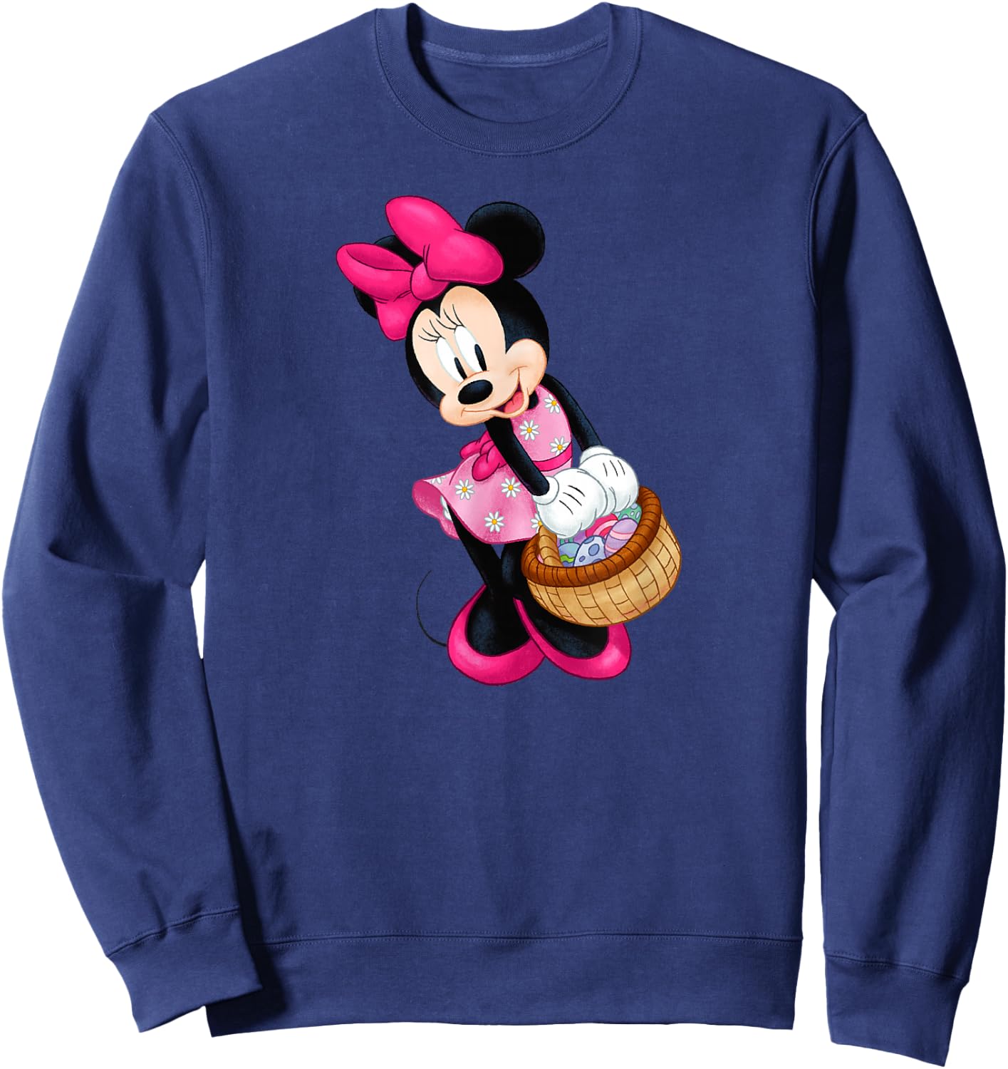 Disney Easter Minnie Egg Basket Sweatshirt - Sweatshirt | Navy