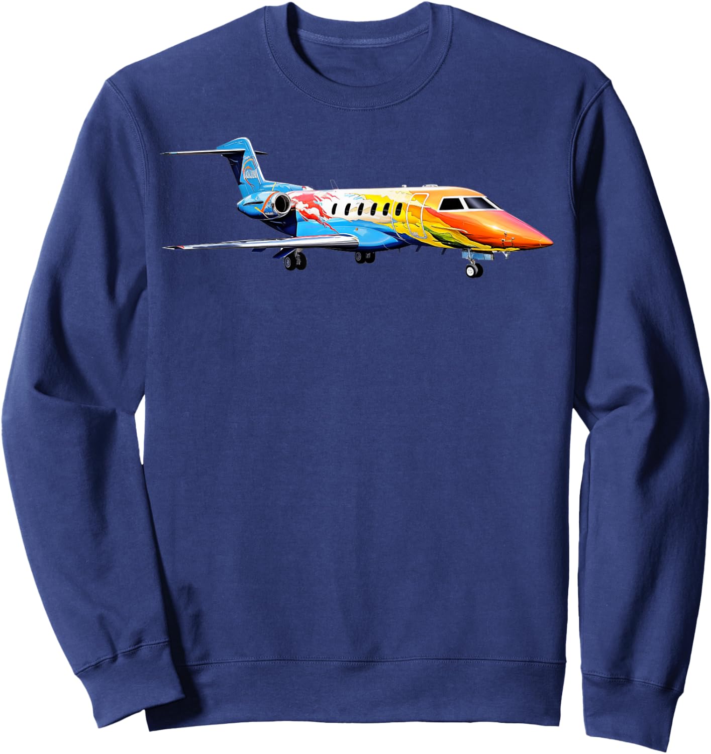 Pilatus PC-24 Airplane Aviation Sweatshirt - Sweatshirt | Navy