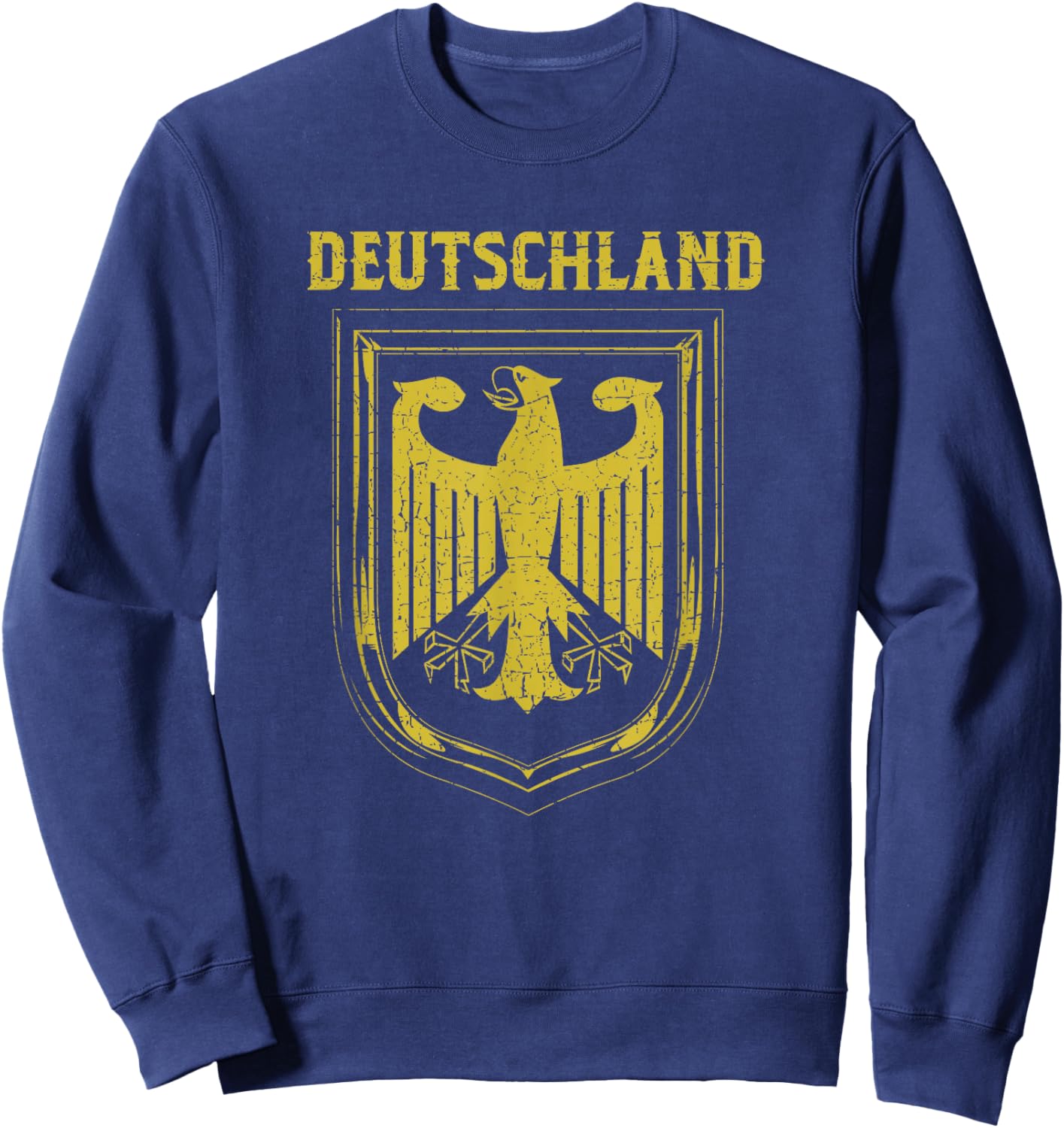 Deutschland Germany Eagle Nationalism Symbol Men Women Sweatshirt - Sweatshirt | Navy