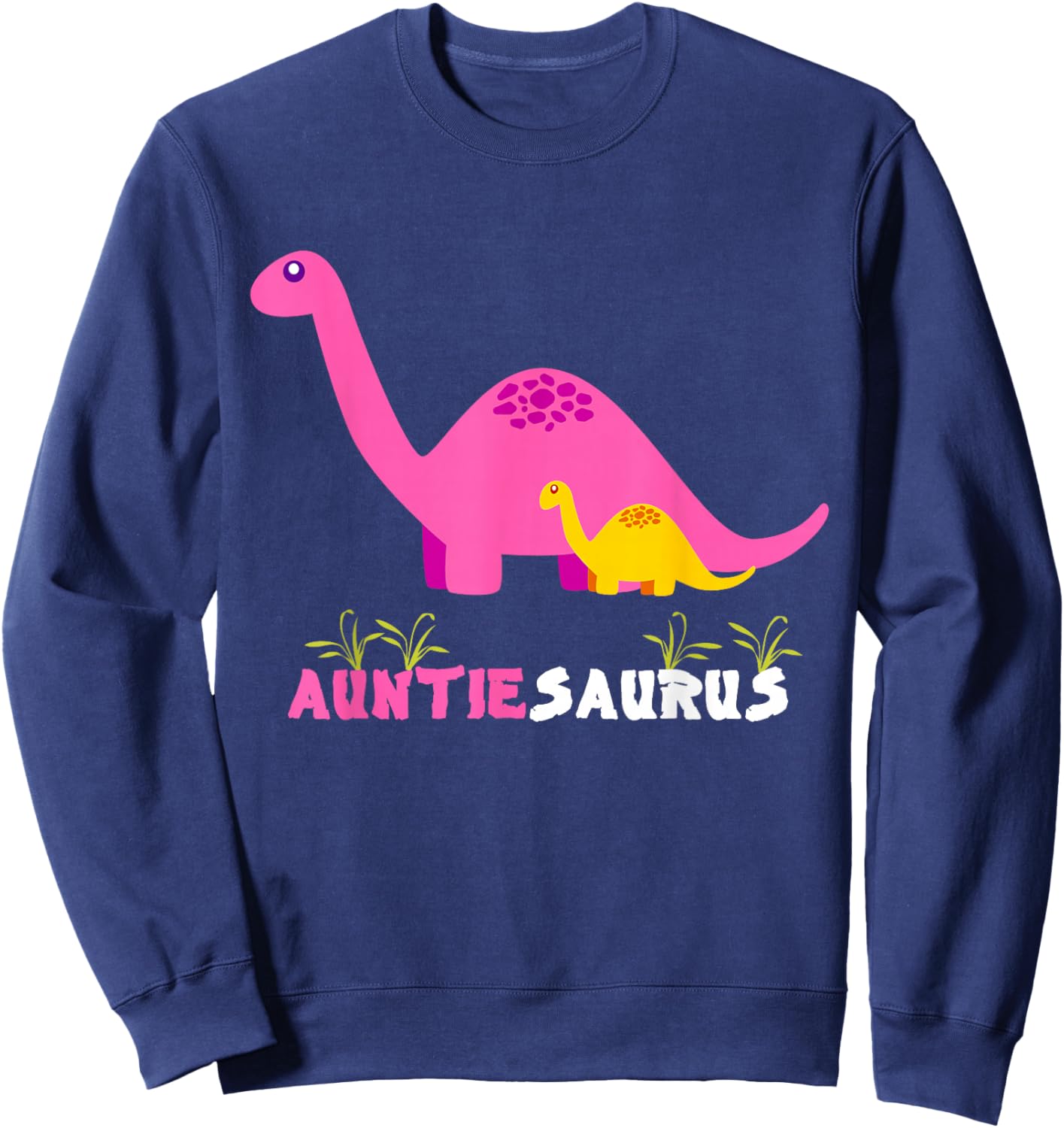 Dinosaur Auntiesaurus Auntie Sweatshirt - Sweatshirt | Navy