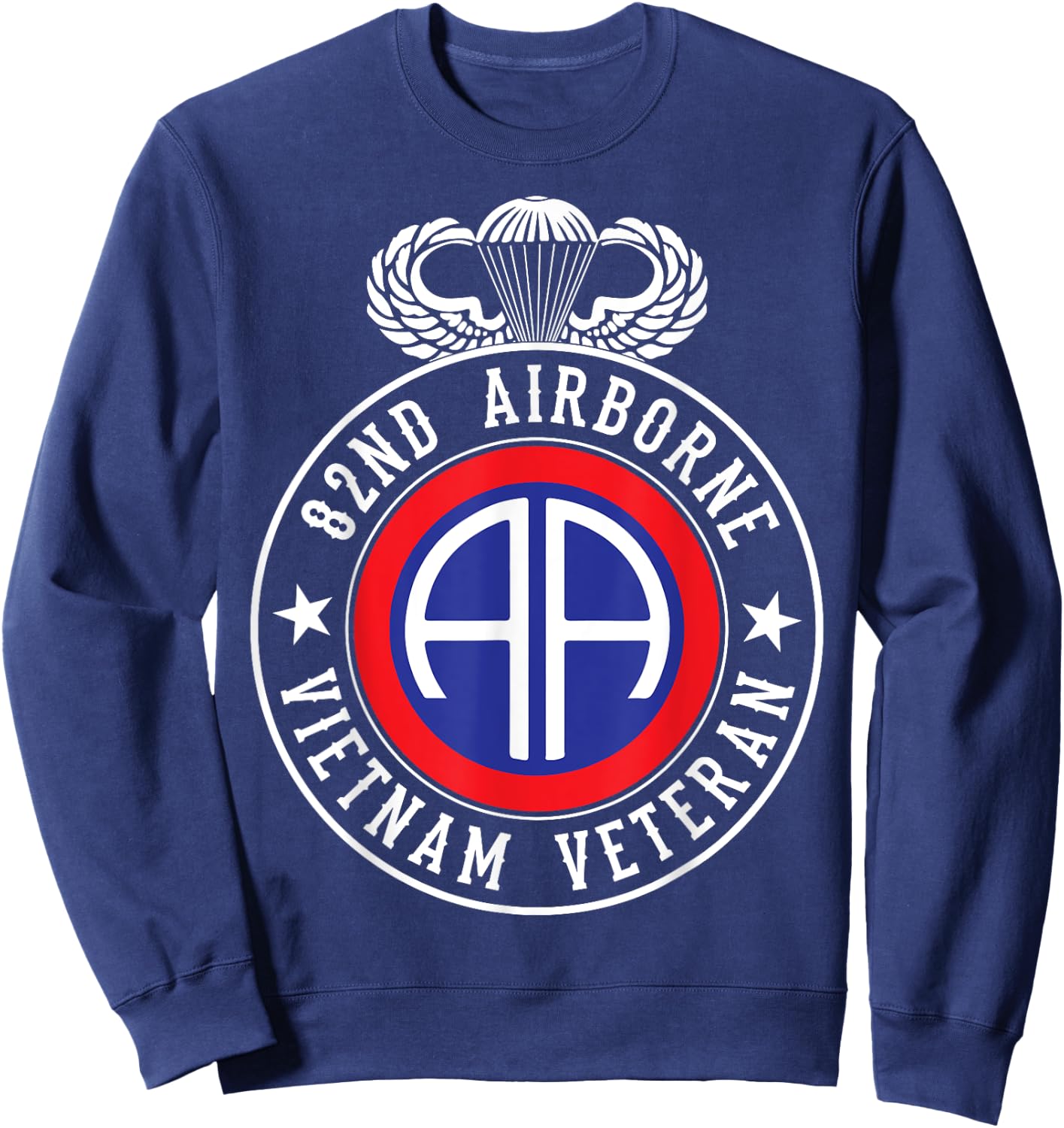 82nd Airborne Design - 82nd Airborne Vietnam Veteran Sweatshirt - Sweatshirt | Navy