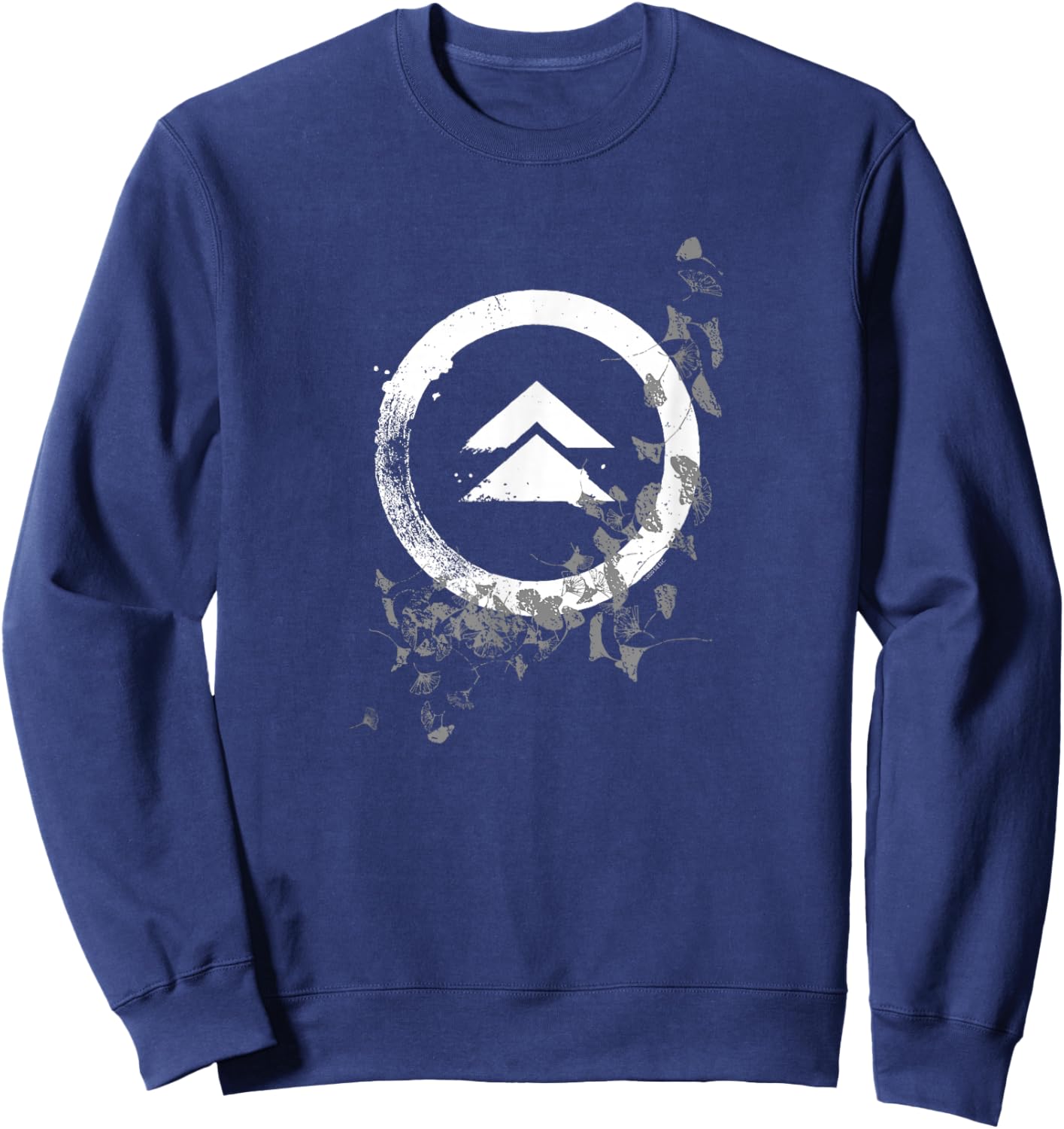 Ghost of Tsushima Crest with Leaves Sweatshirt - Sweatshirt | Navy